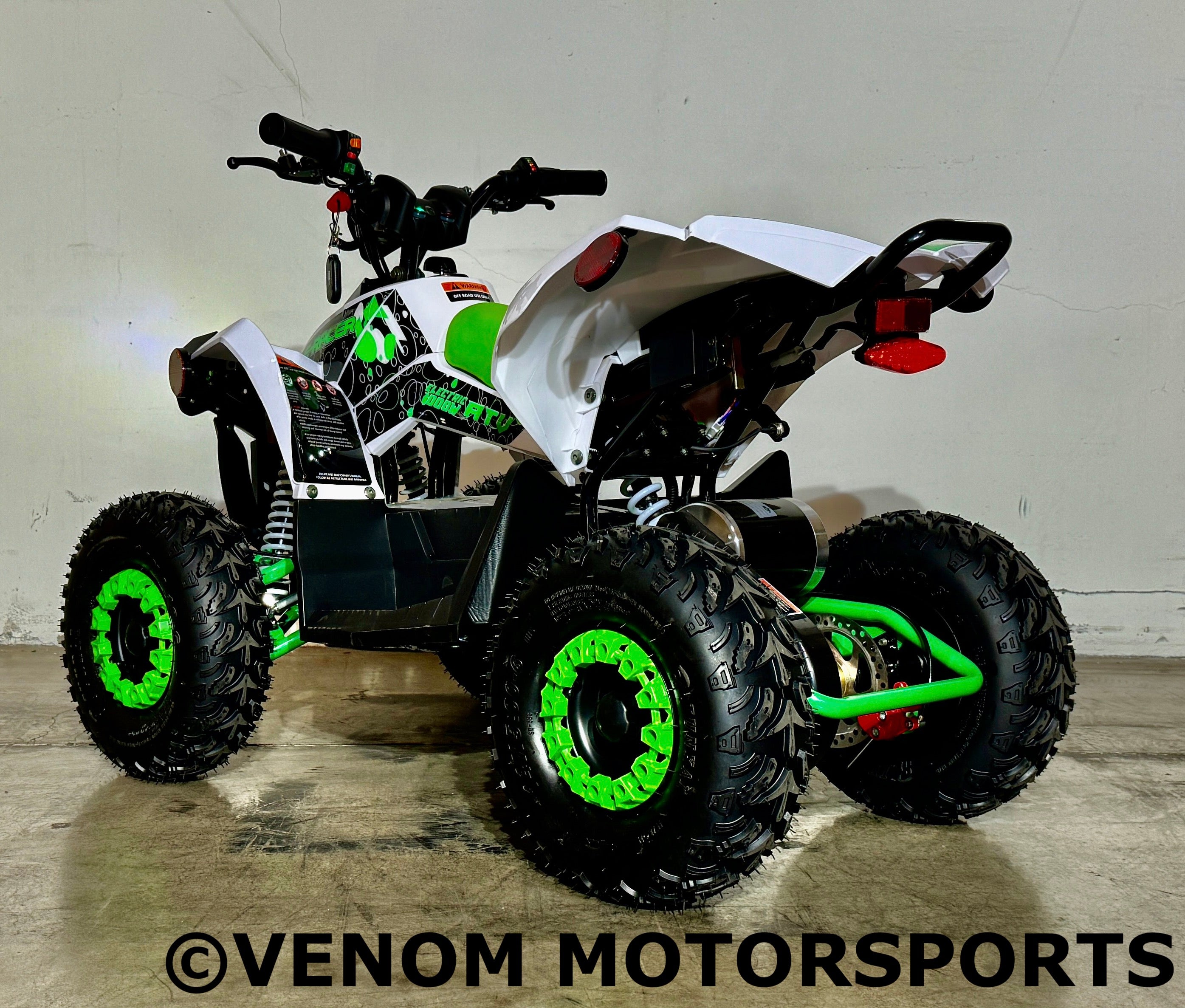 Venom E Racer 1000W 36V Electric ATV for Adults - Off-Road Adventure, Hunting & Farm Work - Powerful All-Terrain Vehicle with Long Battery Life