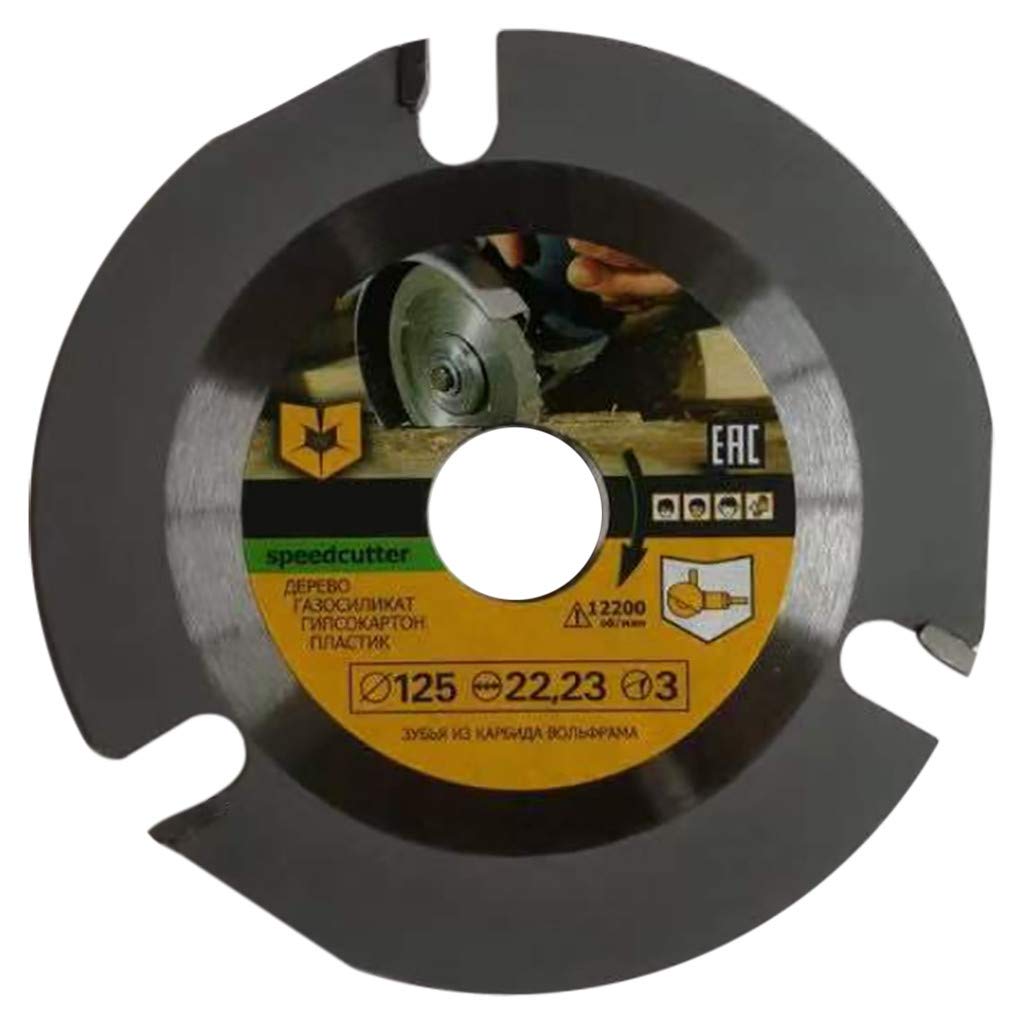 125mm Carbide Tipped Circular Saw Blade - Multi-Tool Disc for Grinder & Wood Cutting - 16 5/16