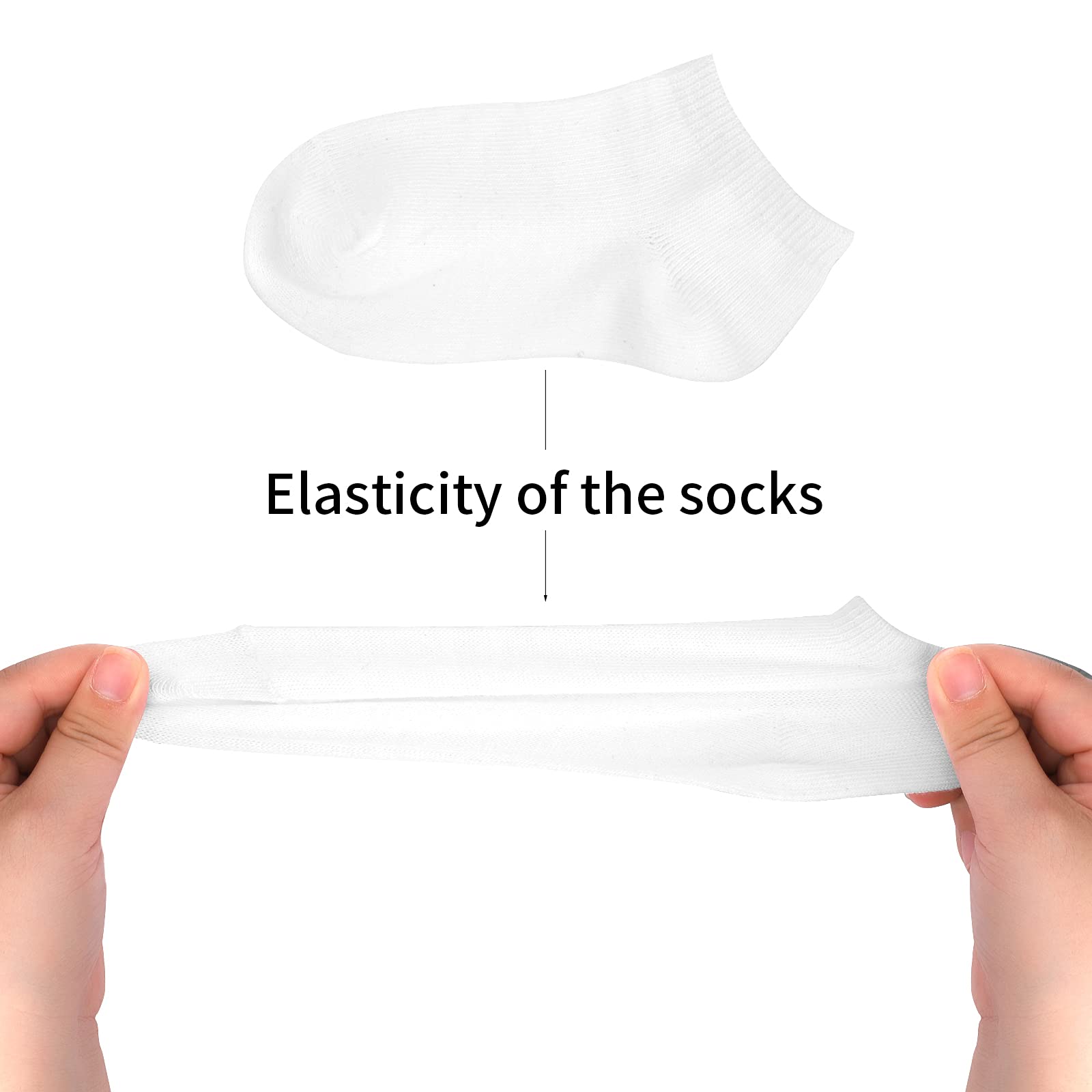 BOOPH 12 Pairs Kids Ankle Socks for Boys & Girls - Low Cut Half Cushion Athletic Socks for Running, School & Daily Wear - Soft Breathable Cotton Blend (Sizes 4-8)