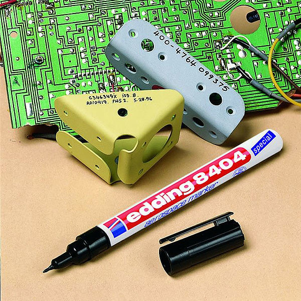edding 8404 Aerospace Marker Pen - Permanent Industrial Marker for Metal, Plastic & Glass - Ideal for Aviation, Automotive & DIY Projects