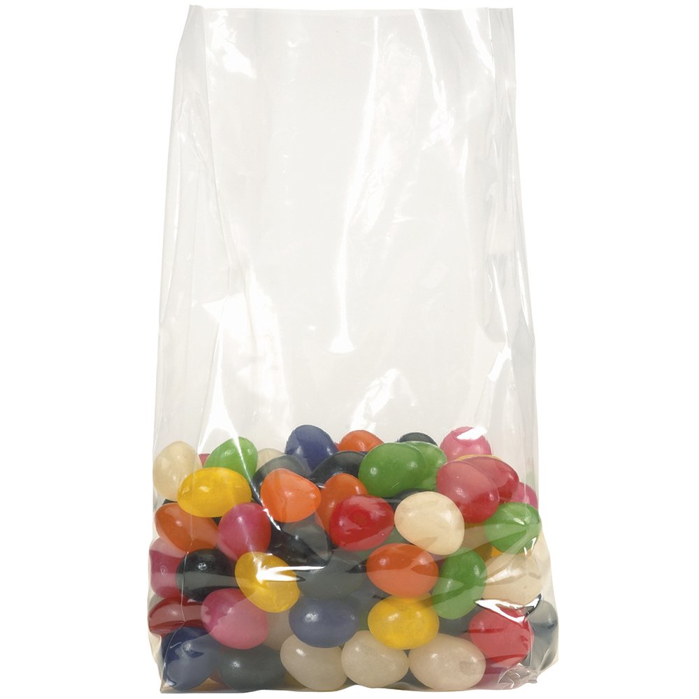 Aviditi 10x8x24 Inch Clear Gusseted Poly Bags - 2 Mil Thick Expandable Sides for Packaging, Food Storage & Supplies (Case of 500) - Perfect for Retail, Shipping & Organization