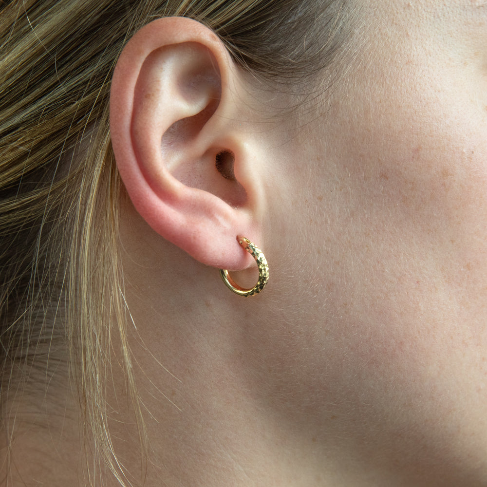 9ct Silver Filled Yellow Gold Fancy Hoop Earrings for Women - Elegant Dangle Hoops for Parties, Weddings & Everyday Wear