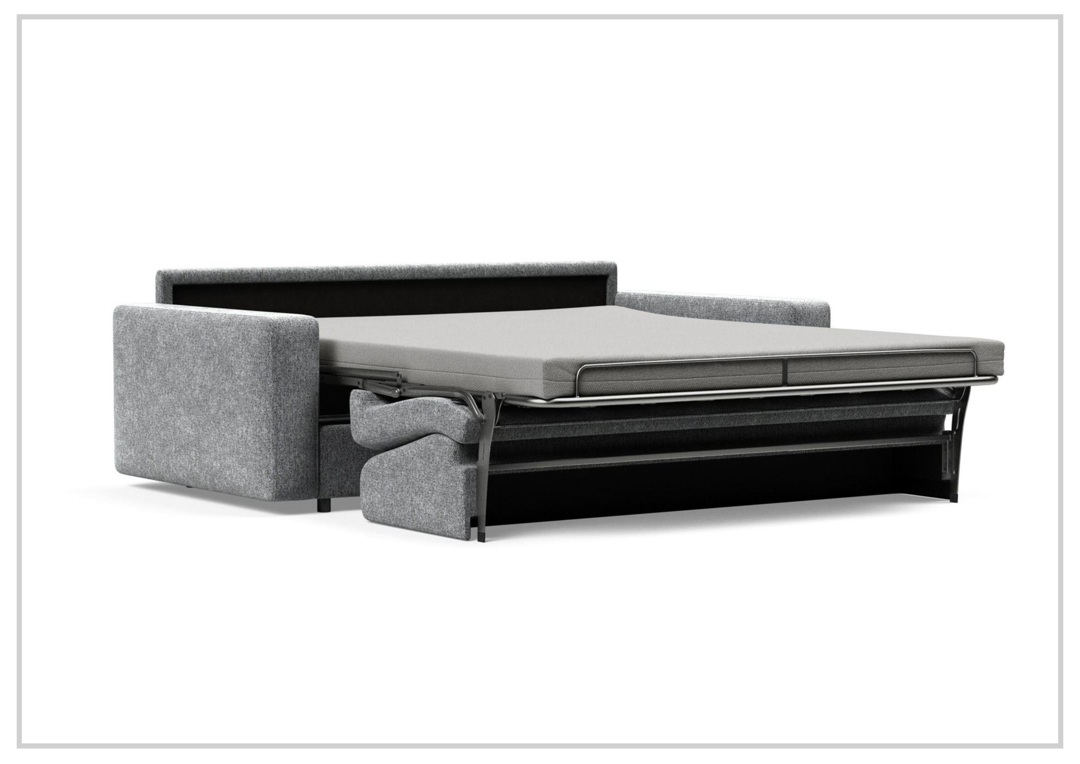 Innovation Living Carnell Fabric 2-Seater Queen Size Sofa Bed - Convertible Sleeper Sofa for Small Spaces, Guest Room & Apartment Living