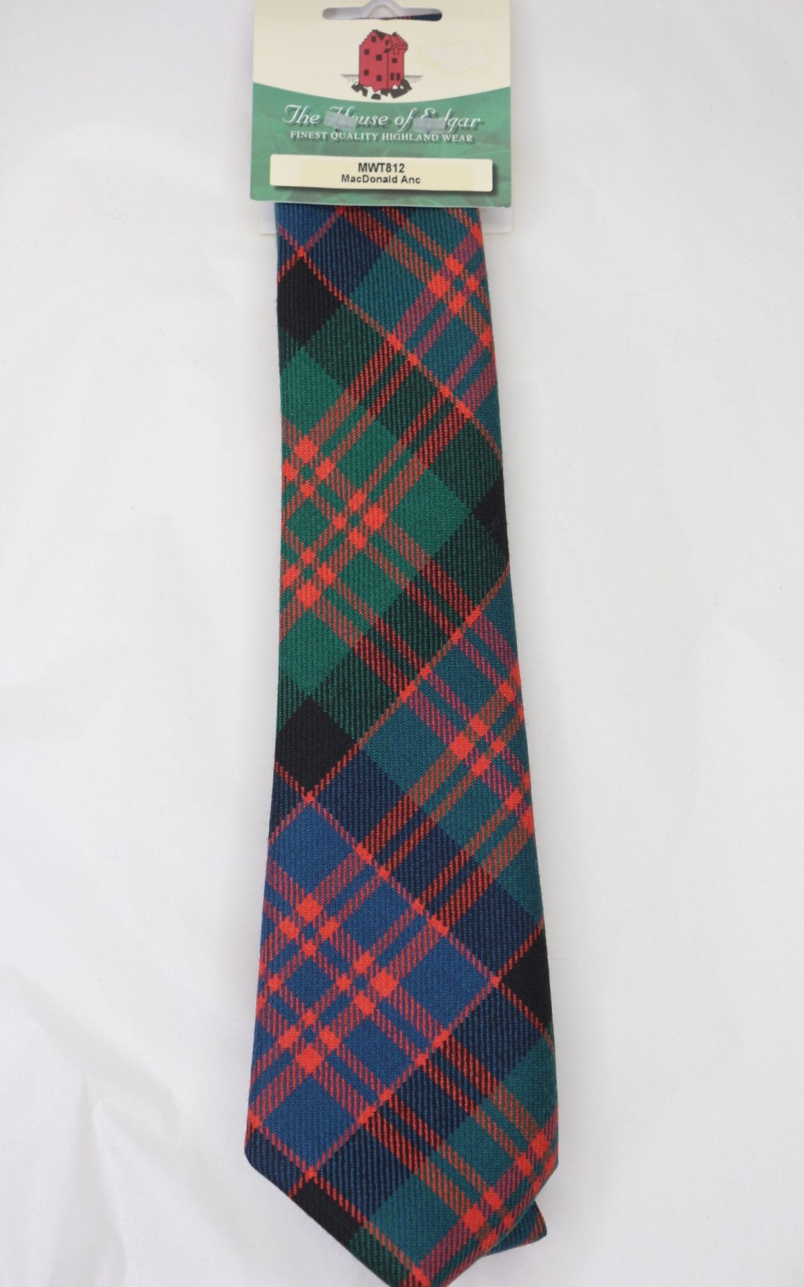 Authentic MacDonald Ancient Tartan Necktie | Premium Scottish Clan Tartan Tie for Men | Perfect for Weddings, Formal Events & Scottish Heritage Celebrations