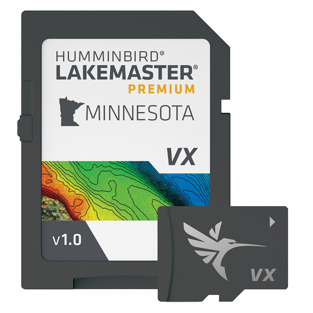 Humminbird Lakemaster VX Premium Minnesota Fishing GPS - High-Depth Accuracy for Lake Maps & Ice Fishing Adventures