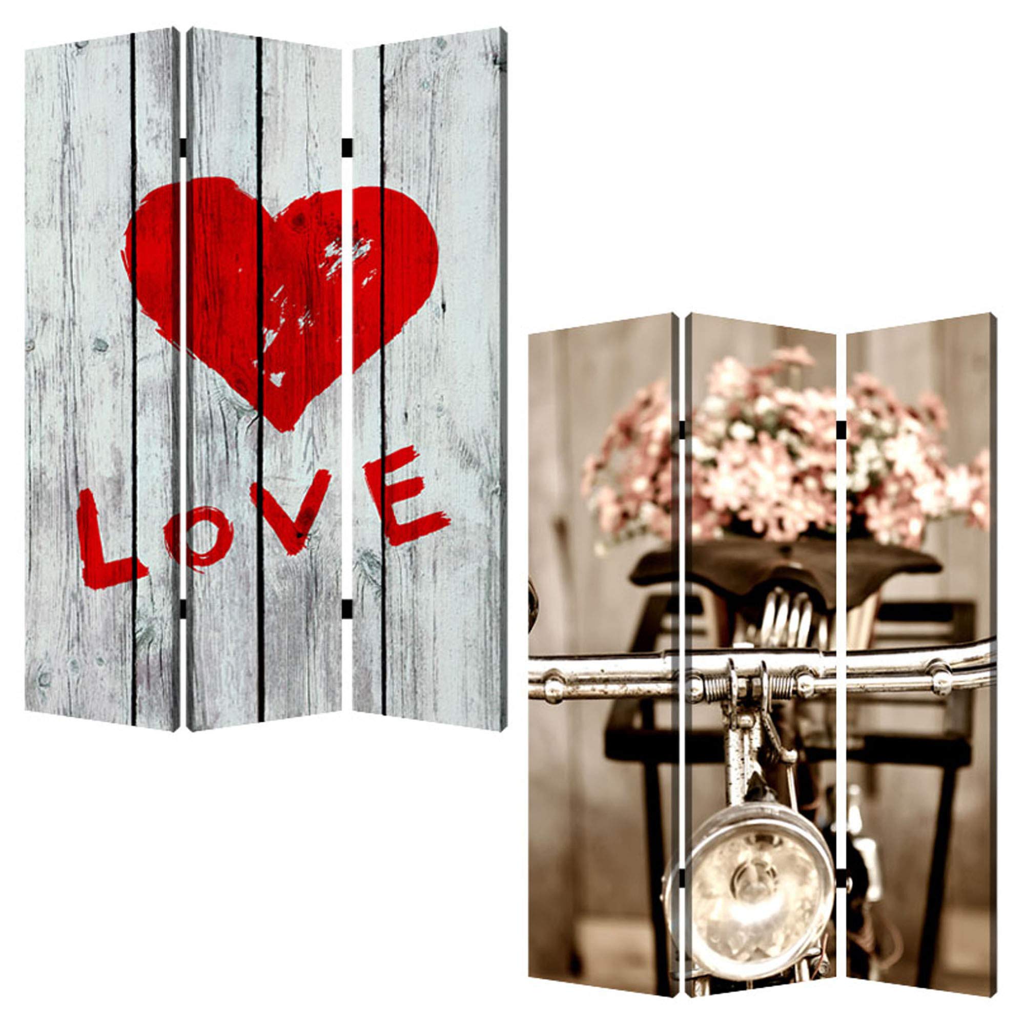 Valentine's Day Room Divider Screen - Decorative Folding Partition for Home, Office & Events | Perfect for Romantic Decor, Privacy & Space Division