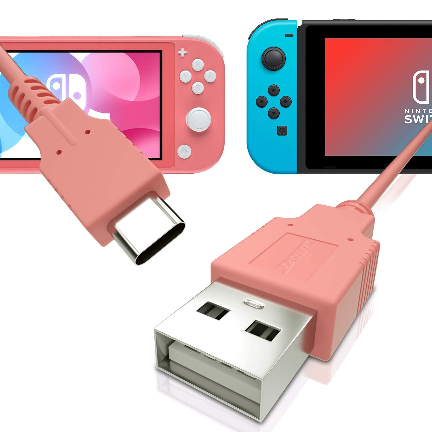 HEATFUN USB C Fast Charger for Nintendo Switch - 6FT High Speed Charging Cable | Perfect for Gaming On-The-Go & Travel Accessories