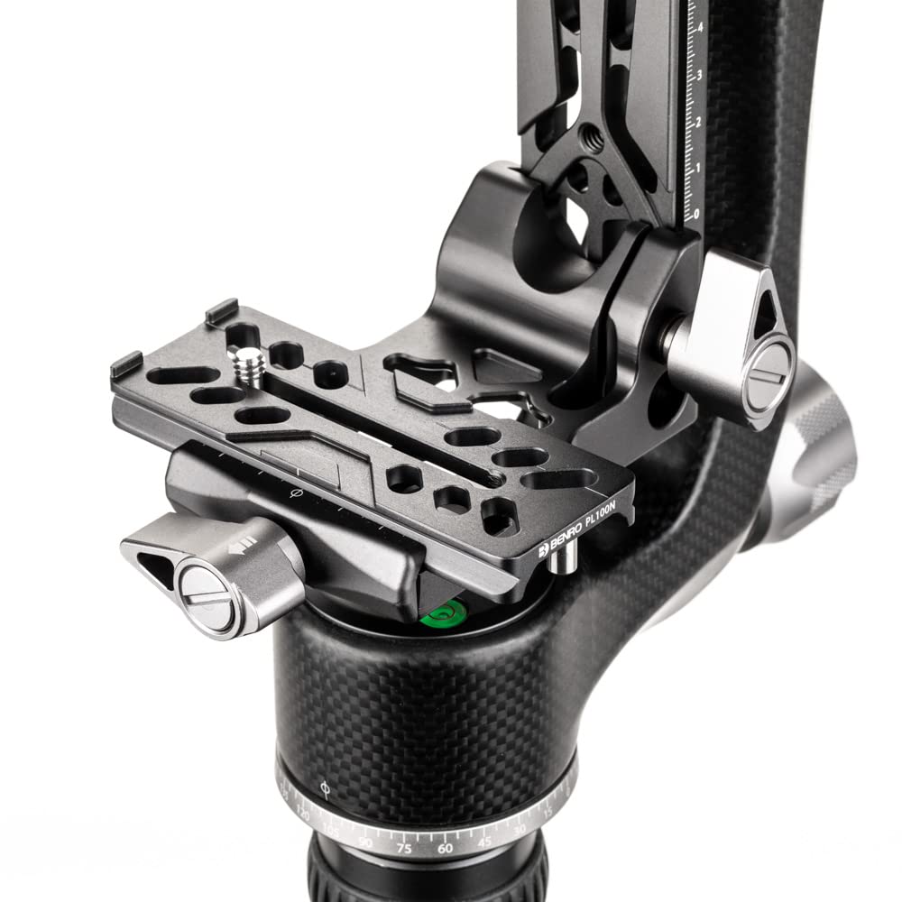 Benro GH5CMINI Mini Travel Tripod Gimbal Head for Mirrorless Cameras - Lightweight Carbon Fiber with PL100N Plate | Perfect for Vlogging, Travel Photography & Outdoor Shooting