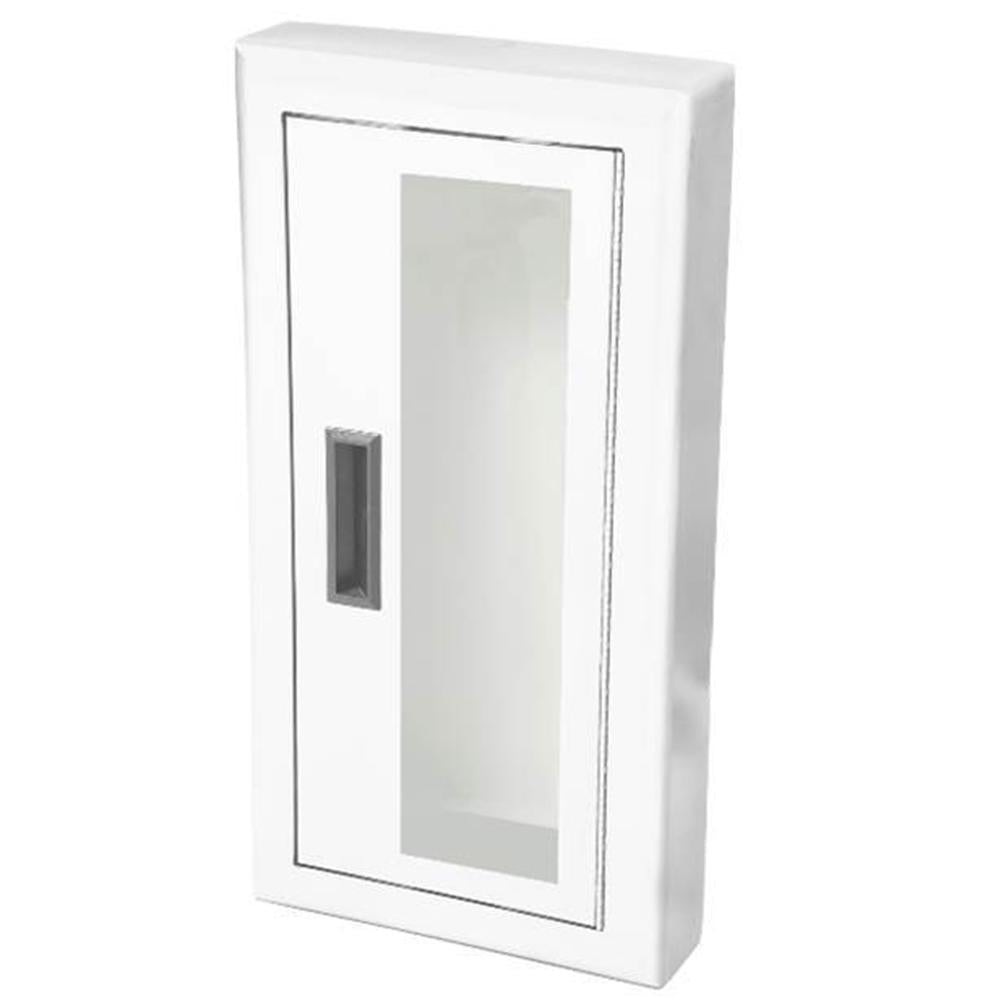 JL Industries 1812F10FX2A Ambassador Fire Extinguisher Cabinet - Full Glass Door with Pull Handle, Fire Rated for Commercial & Residential Safety (Ideal for Offices, Schools, and Public Buildings)