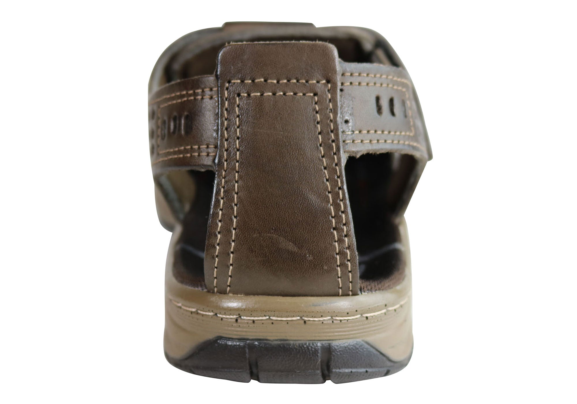Premium Kent Men's Leather Sandals with Cushioned Comfort - Handcrafted in Brazil - Perfect for Beach, Travel & Summer Outdoor Activities