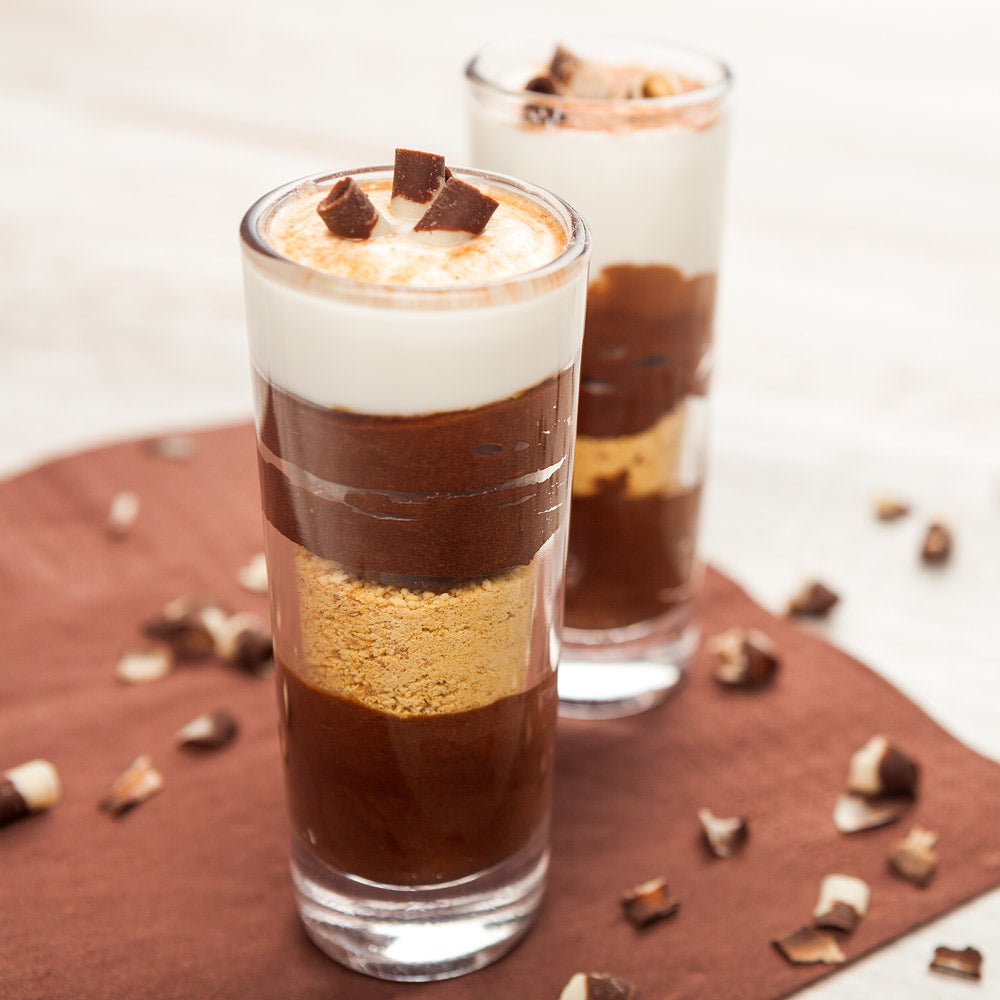 3 oz Round Glass Mini Cannello Dessert Shooters - 1.5