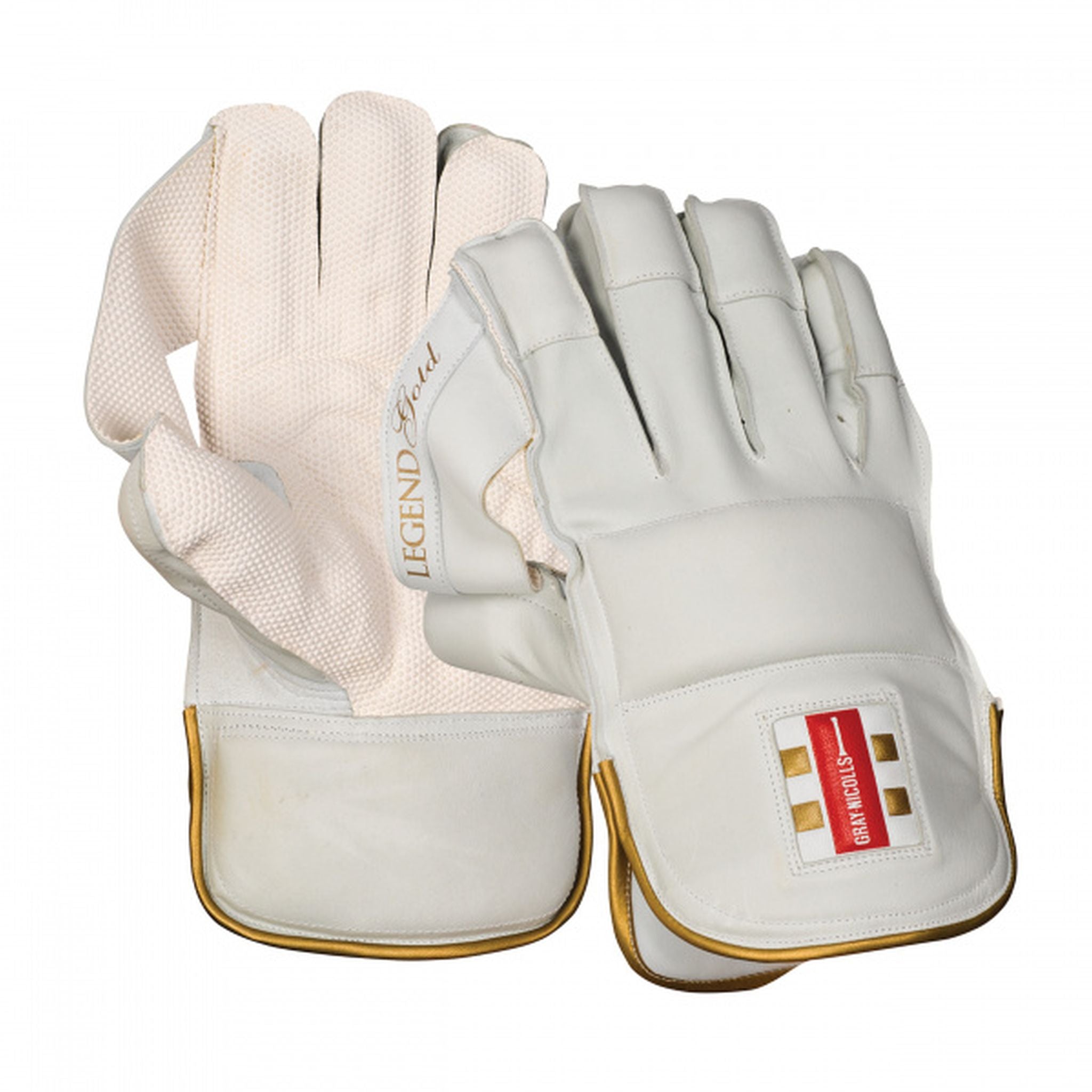 Gray Nicolls Legend Gold Adult Wicket Keeping Gloves - Cricket Wicket Keeper Gloves for Men & Women - Perfect for Professional Matches & Training Sessions