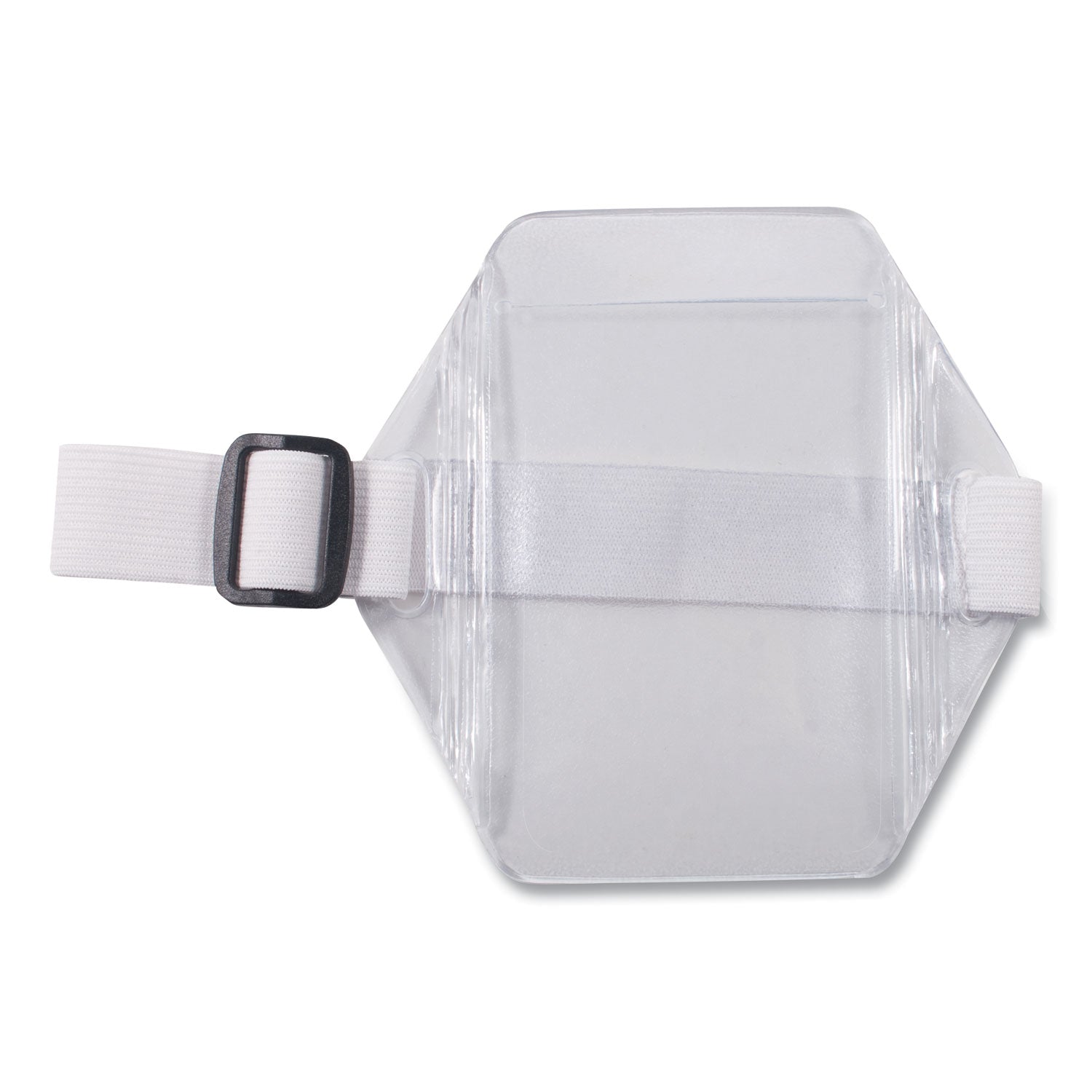 Advantus Vertical Clear Frosted Badge Holders - 5x5 Inch ID Card Holder with 2.75x4 Insert - 12 Pack for Office, School, Events & Security Personnel