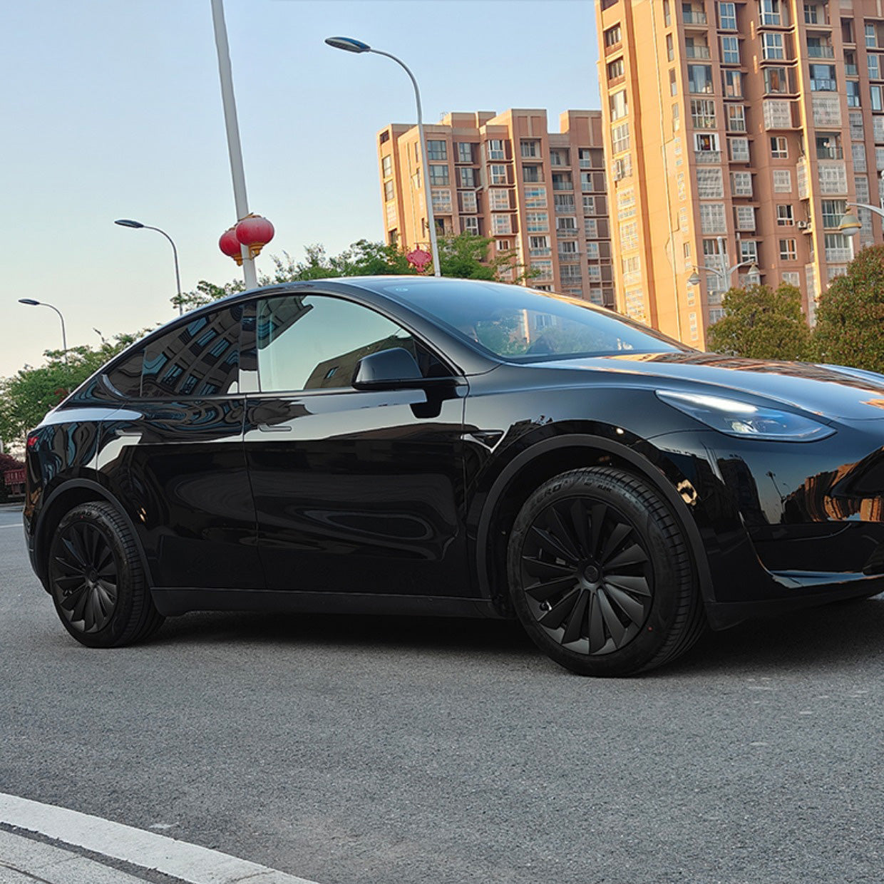 Tesla Model Y 19-Inch Gemini Wheel Hubcaps - Durable Rim Protectors for Enhanced Style & Protection | Perfect for Daily Commute, Road Trips & All-Weather Driving