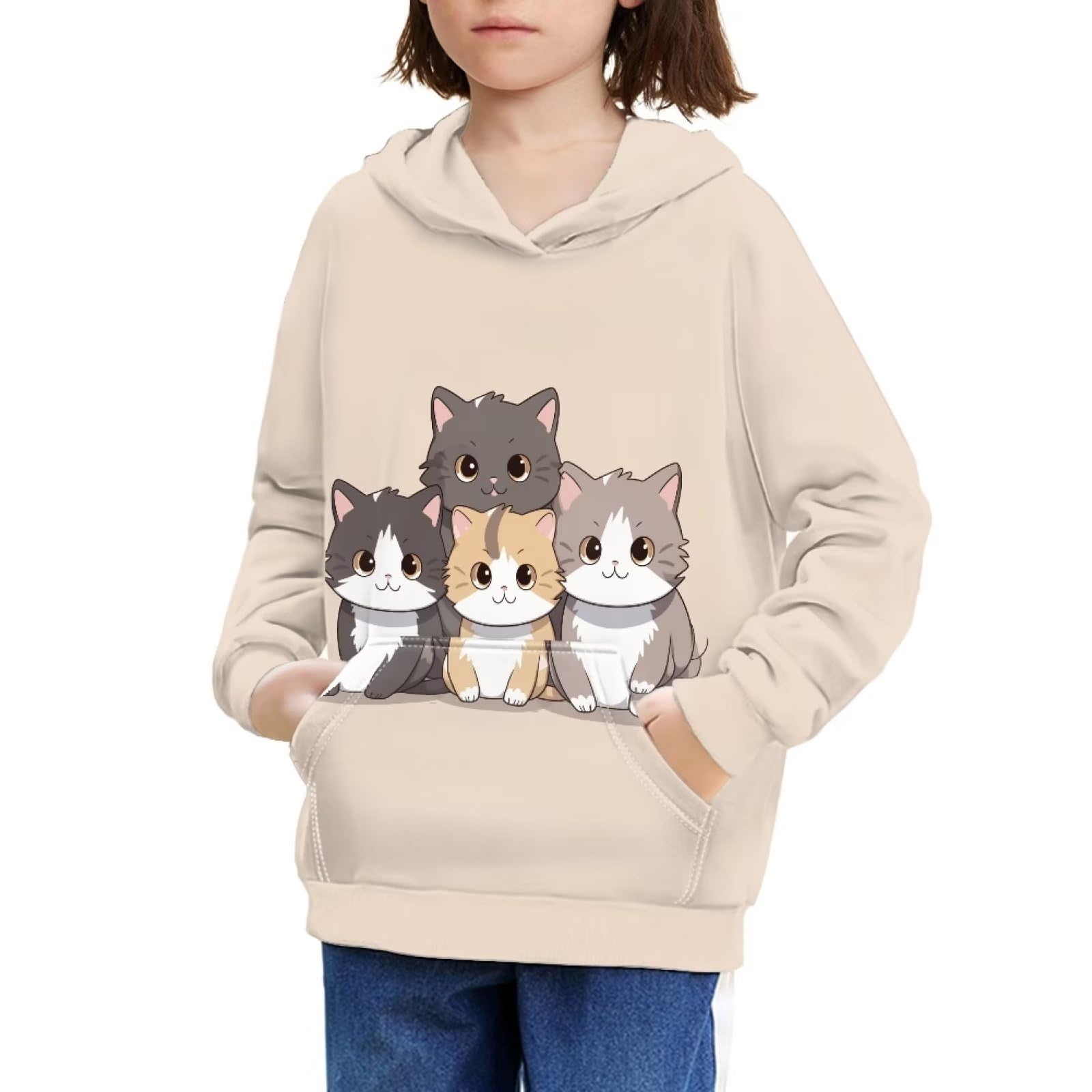 Ystardream Teen Girl Sweatshirts | Kids Hoodies with Drawstrings & Long Sleeve | Cute Casual Wear for School, Outings & Playdates