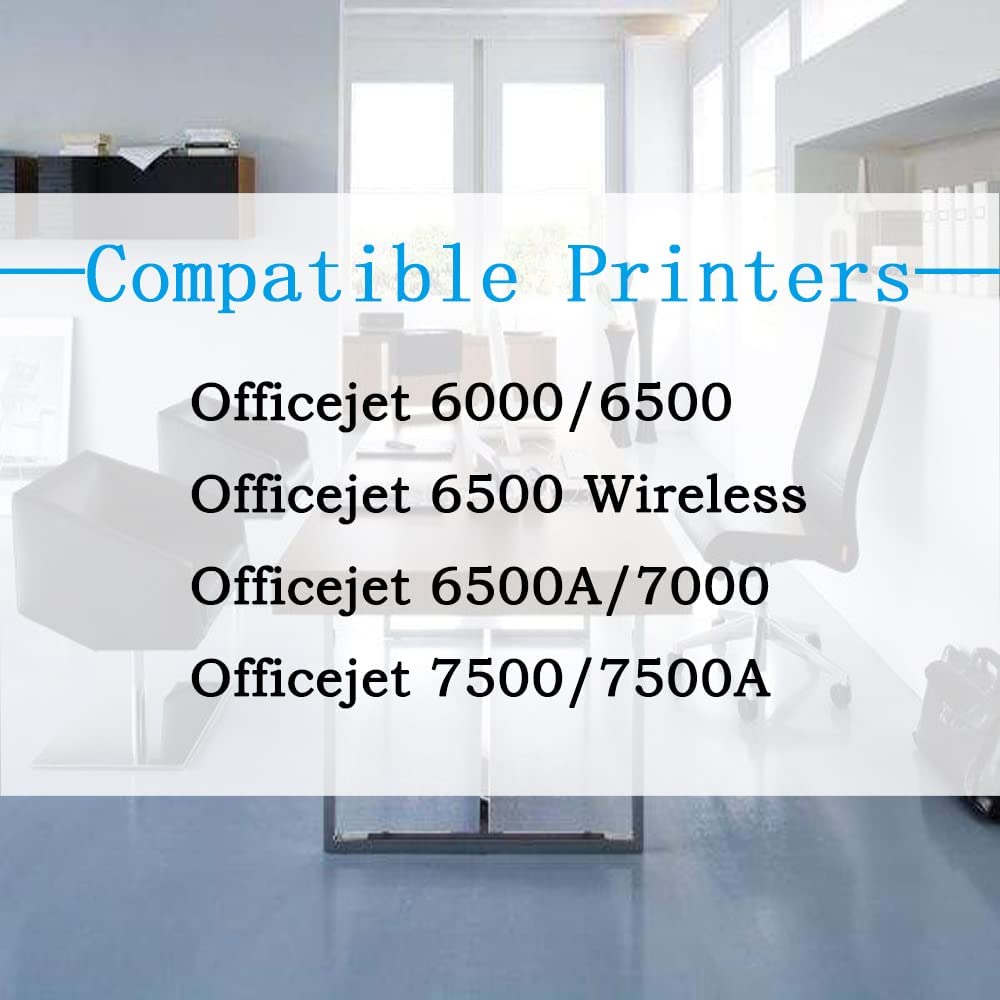 HP 920XL Compatible Ink Cartridge Replacement (2-Pack, CD975AN) - High Yield Black Ink for OfficeJet 6500/6500A/6000/7000/7500/7500A/E709 Printers - Perfect for Home Office, School & Small Business Printing Needs