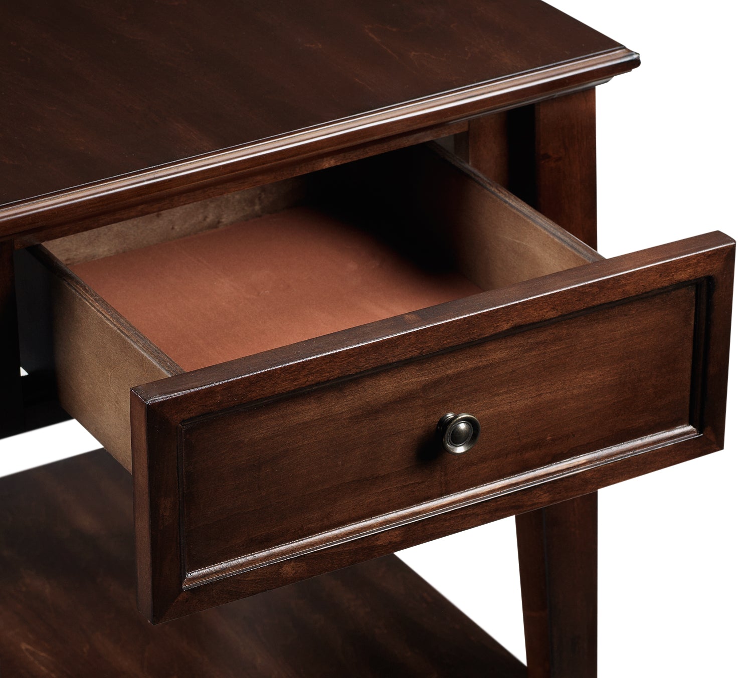 Modern Coventry End Table in Espresso Finish - Perfect for Living Room, Bedroom, or Office Side Table - Sturdy Wooden Nightstand with Storage Shelf