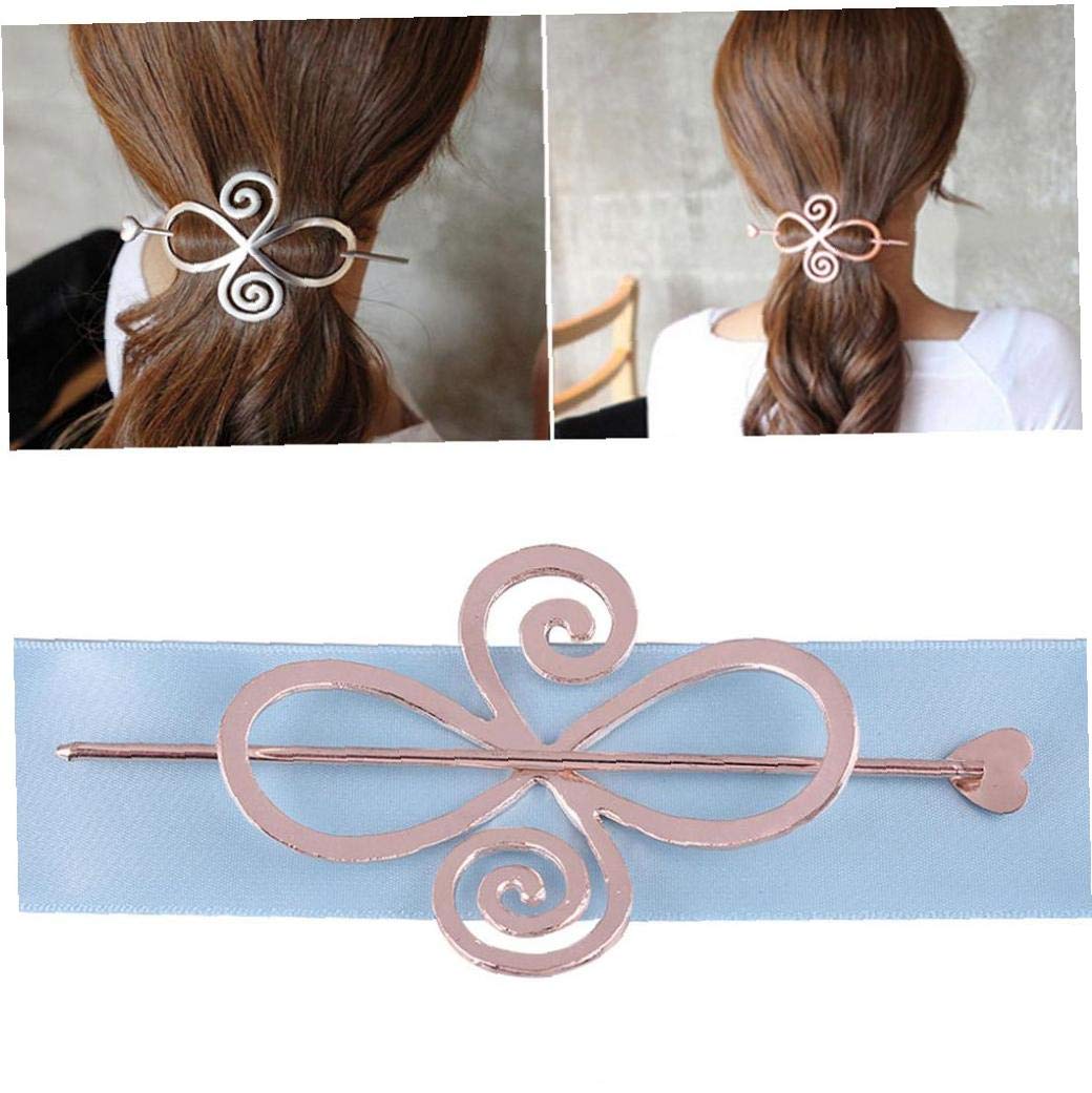 Elegant Knitted Flower Hair Clip - Women's Ponytail Holder & Hair Styling Accessory for Girls, Perfect for Weddings, Parties and Daily Use