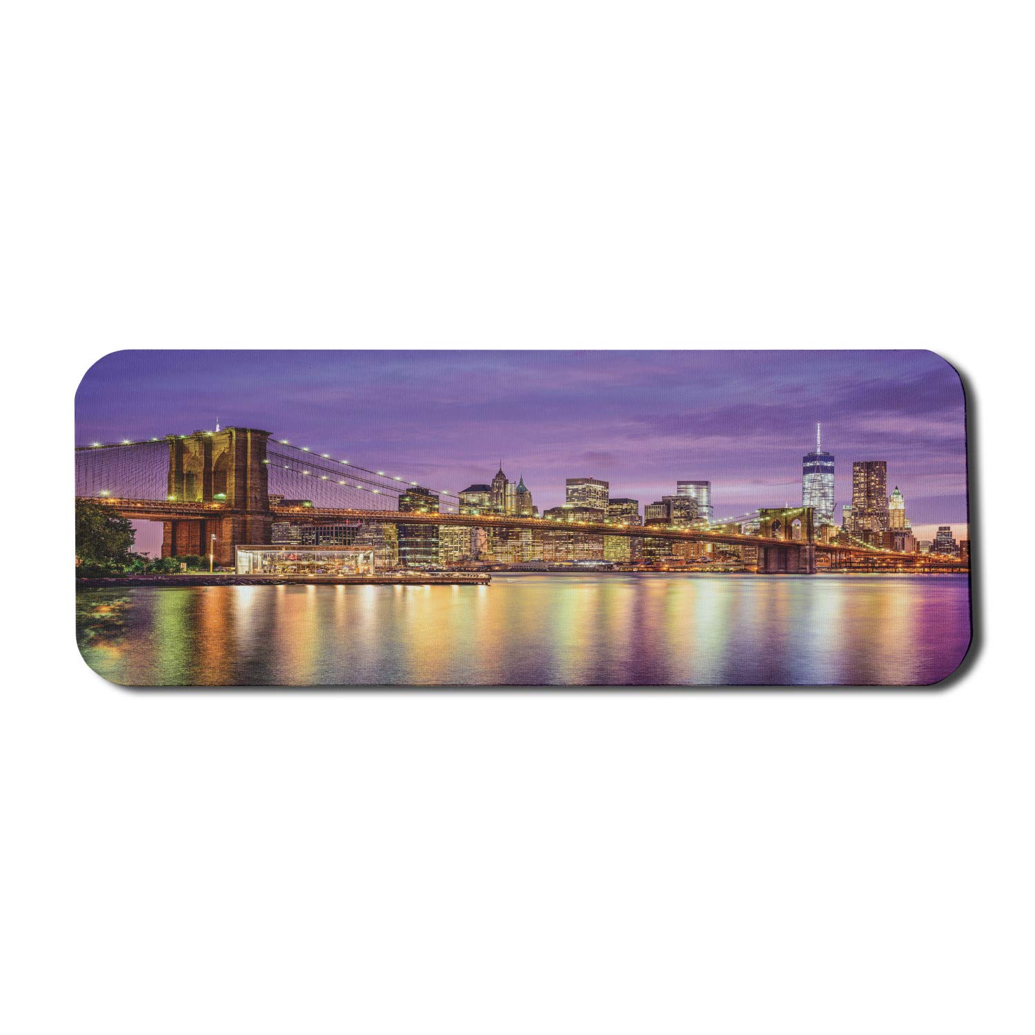 Ambesonne New York Skyline Mouse Pad - Non-Slip Rubber Gaming Mousepad 31