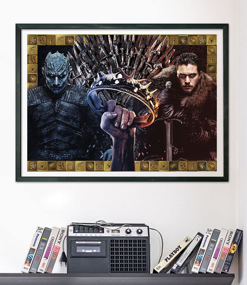 Game of Thrones 1000-Piece Jigsaw Puzzle for Adults - Clementoni 39652 - Collectible Character Puzzle for Fans, Home Decor & Relaxation
