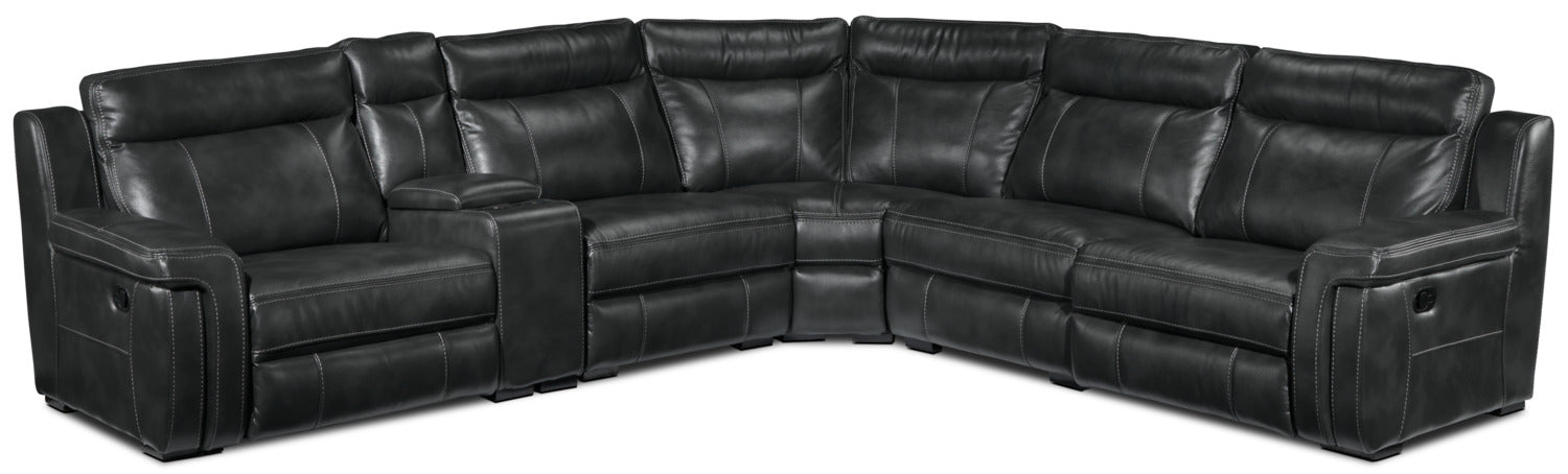 Bolero 6-Piece Reclining Sectional Sofa Set in Modern Gray - Perfect for Living Room, Family Room & Home Theater Comfort