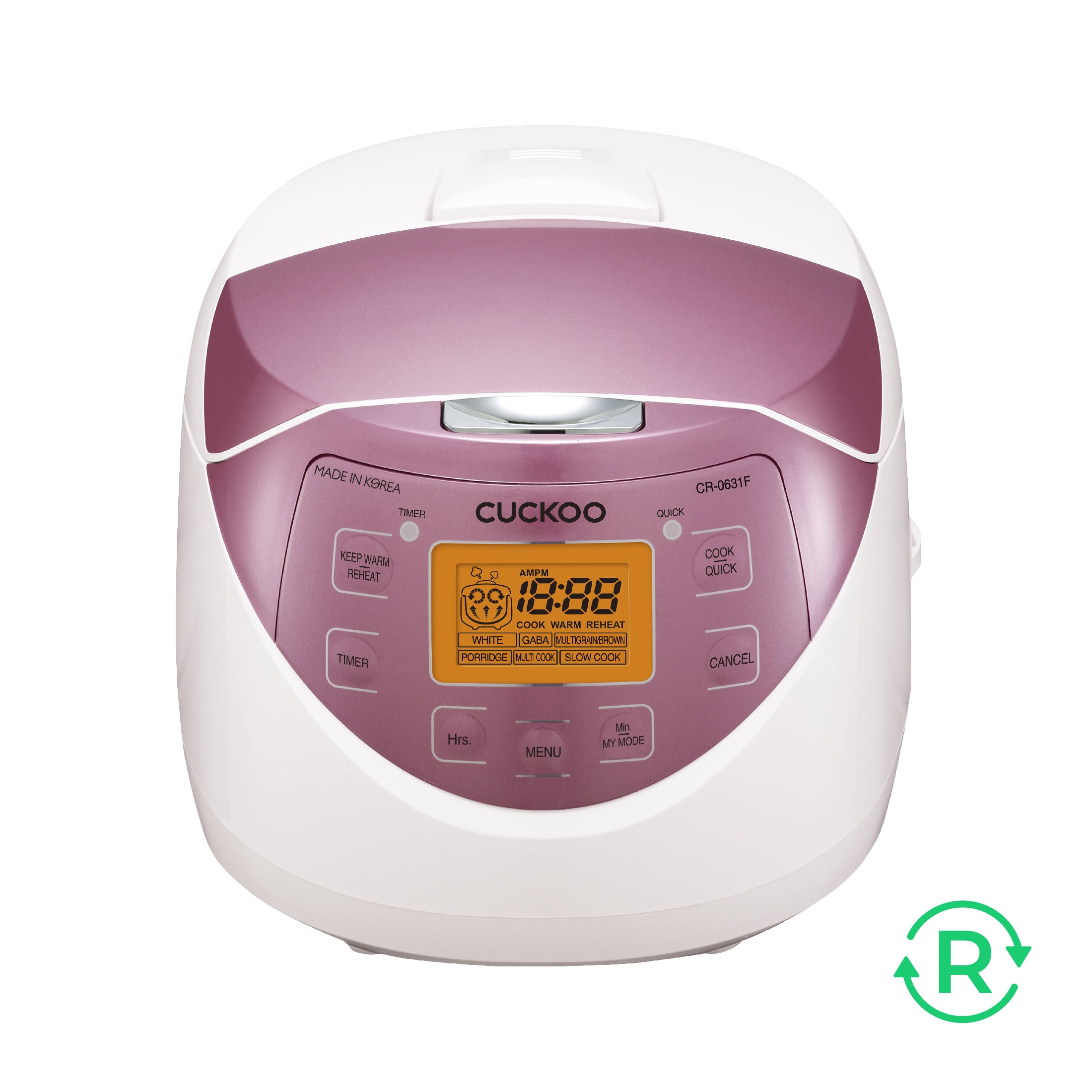 Refurbished B Grade 6-Cup Micom Rice Cooker (CR 0631F) - Perfect for Small Families, Dorm Rooms & Meal Prep | Fast Cooking & Energy Efficient