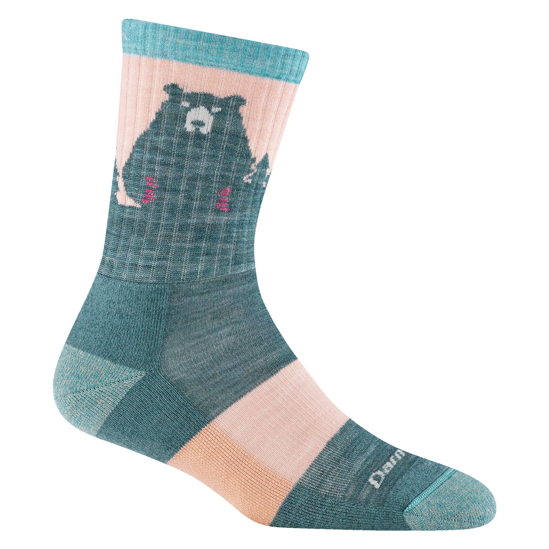 Bear Town Micro Crew Lightweight Hiking Socks for Women - Moisture-Wicking & Breathable Trail Running Socks - Perfect for Hiking, Backpacking & Outdoor Adventures (D1970W)