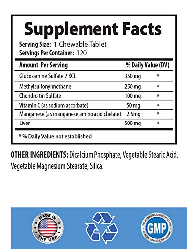 Premium Dog Hip & Joint Soft Chews - MAX Strength Formula with Chondroitin & Glucosamine - 120 Count Bottle for Large & Small Dogs - Supports Mobility & Joint Health - Ideal for Active Dogs & Senior Pets