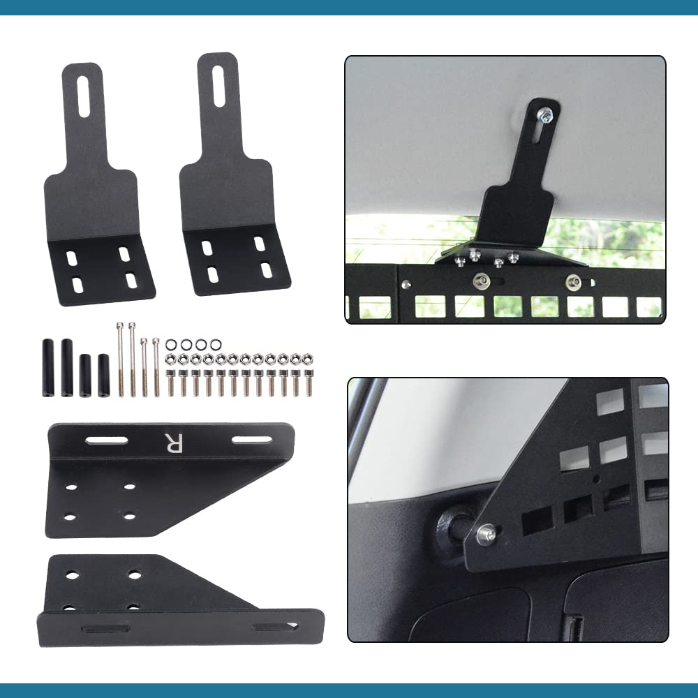 Toyota 4Runner 2010-2020 Rear Window Molle Panel - Modular Storage System with 10 Fastening Tapes | Perfect for Off-Road Gear Organization & Adventure Travel Accessories
