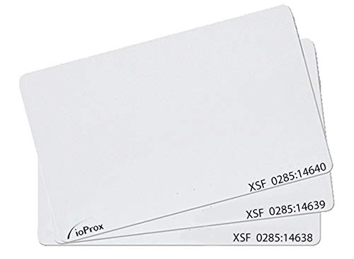 Kantech P20DYE ioProx Thin Credit Card Size Proximity Cards - 50 Pack for Office Access Control, Hotel Keycards & Secure Entry Systems