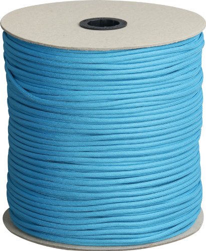 Neon Turquoise Parachute Cord for Outdoor Survival, Camping & DIY Crafts - 550 Paracord for Emergency, Hiking & Tactical Gear