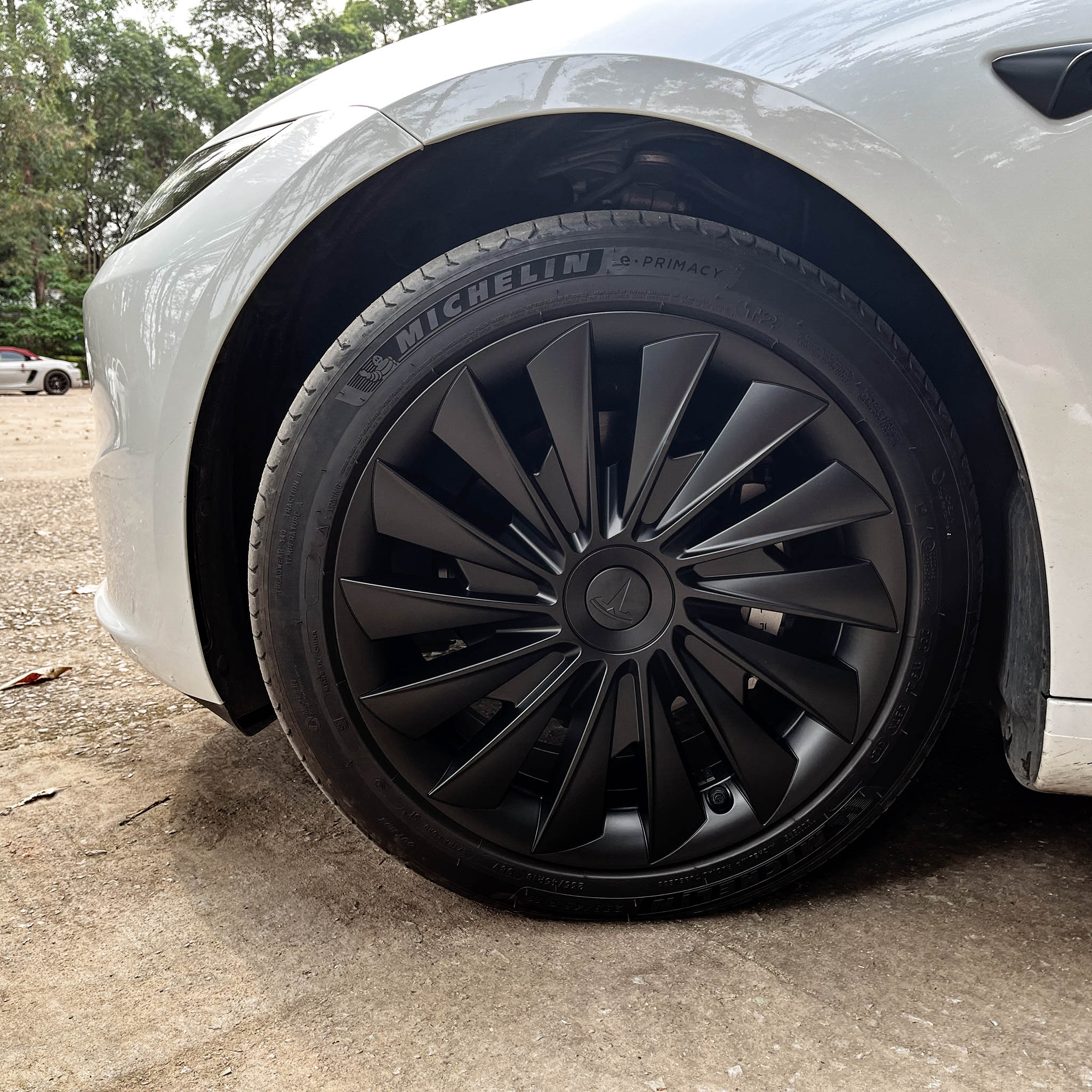 2024+ Tesla Model 3 Highland 18'' Cyclone Hubcaps - Premium Wheel Covers for Enhanced Style & Protection (Perfect for Road Trips & Daily Commutes)