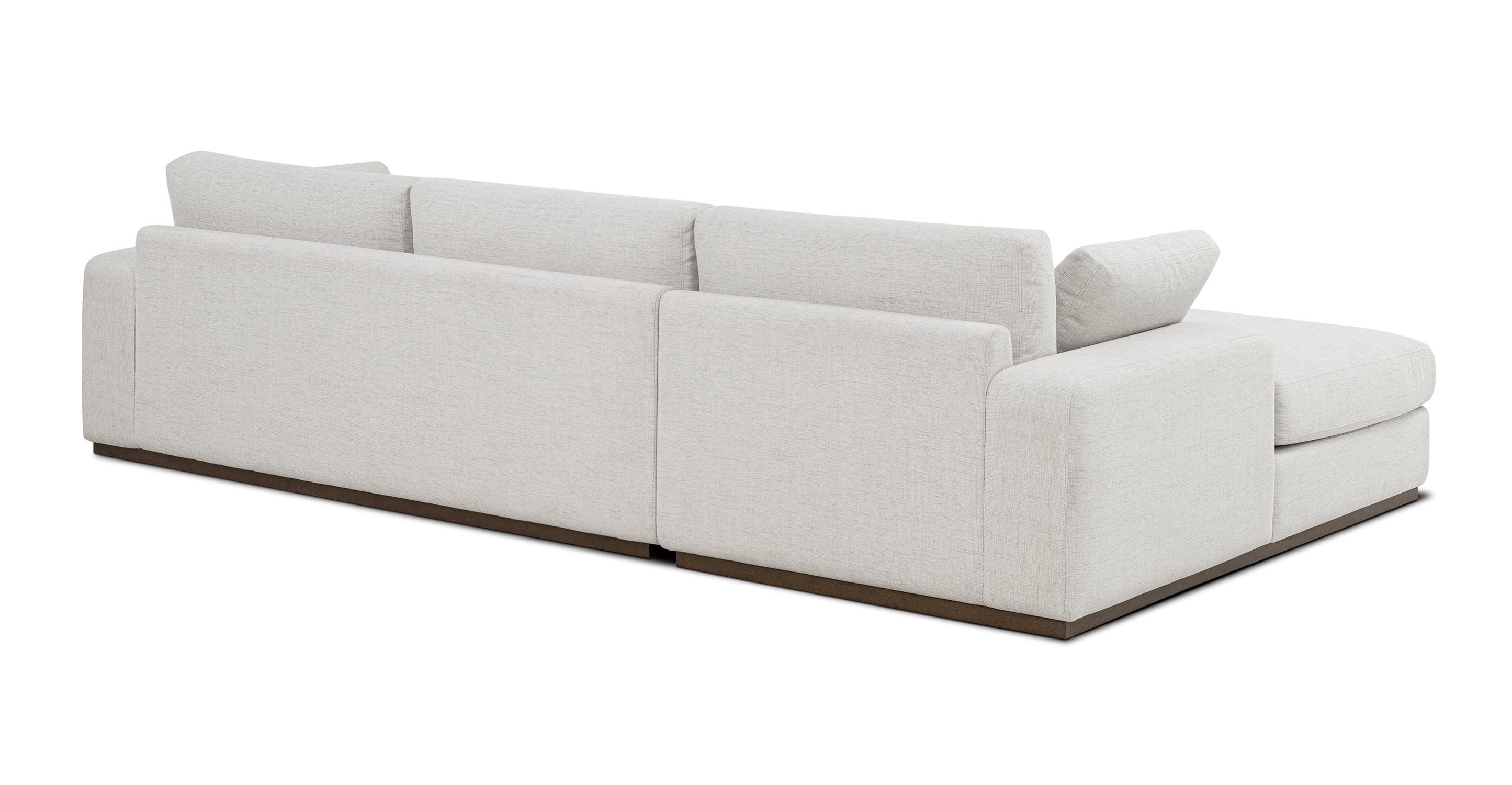 Malaga Left Facing Sectional Sofa - Modern L-Shaped Couch for Living Room, Family Room & Home Theater | Comfortable Fabric Upholstery with Reversible Chaise
