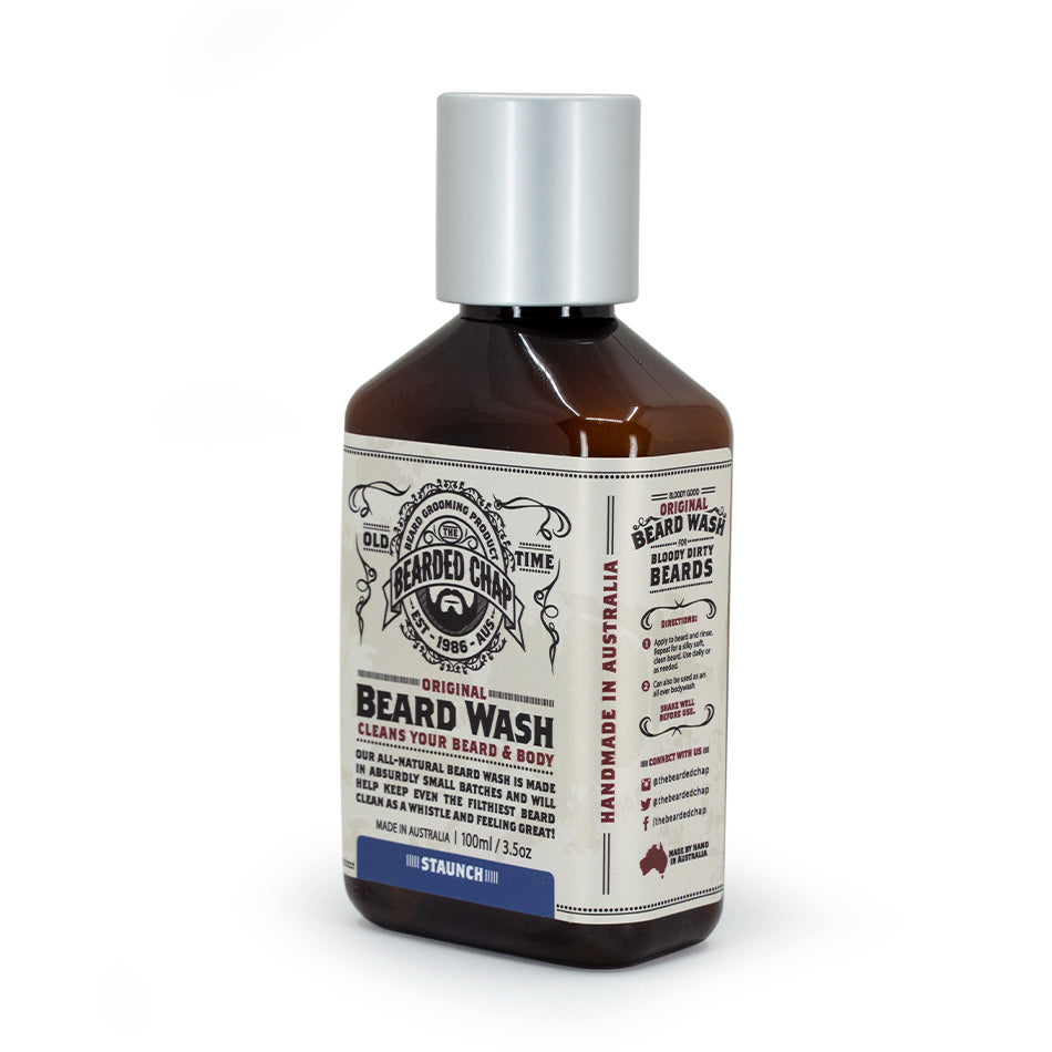Premium Travel-Sized Beard Wash for Men - Natural & Gentle Cleansing Formula - Perfect for On-the-Go Grooming, Camping & Business Trips