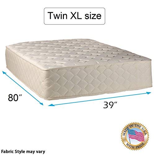 Premium Luxury Firm Twin XL Mattress with Mattress Cover Protector - Innerspring Coils, Edge Support, Durable Comfort for Back & Side Sleepers - Ideal for Guest Rooms, Dorms & Small Spaces