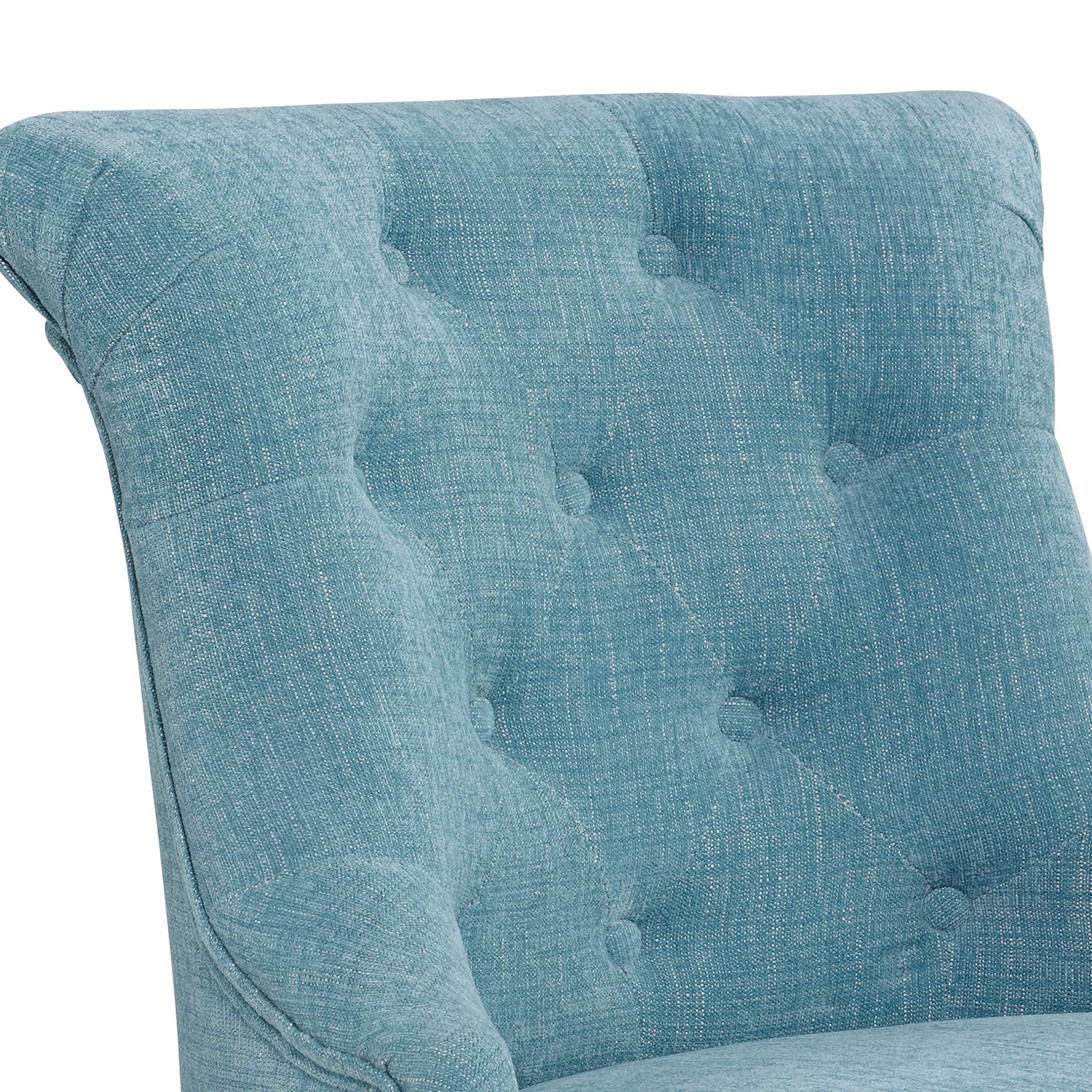Linon Talia Aqua Office Chair - Ergonomic Mesh Back & Adjustable Height - Perfect for Home Office, Gaming & Workspace Comfort