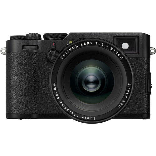 FUJIFILM X100VI Digital Camera Black with Tele Conversion Lens - Premium Compact Camera for Street Photography & Travel