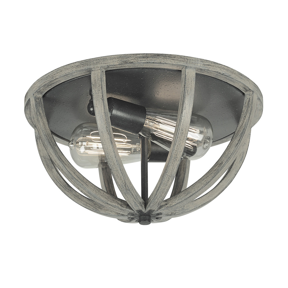 Allier 2-Light Flush Mount Ceiling Light Fixture with E27 Socket - Perfect for Bedroom, Hallway, and Kitchen Lighting