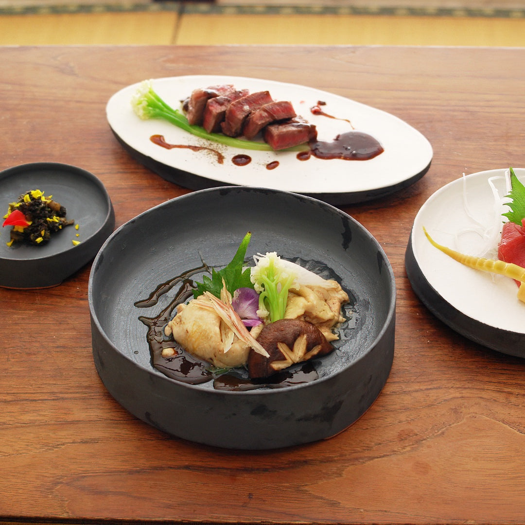 Marumi Yasuda Kawara Tsuki Ceramic Bowl - Handcrafted Japanese Pottery for Soup, Rice & Noodles | Perfect for Asian Cuisine & Home Dining