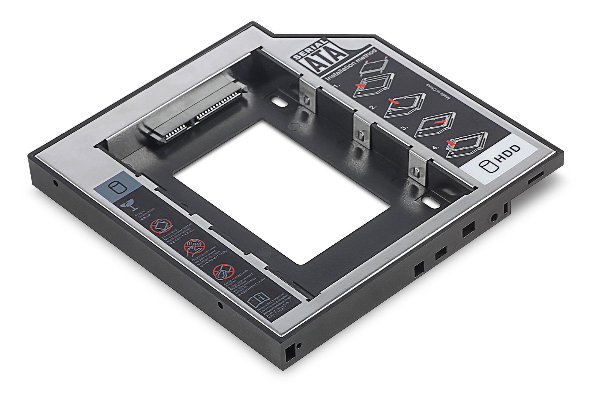 Digitus 12.7mm SATA SSD/HDD Slot for Laptops - Supports SATA I/II/III Input & Output - Perfect for Notebook Upgrades & Data Transfer