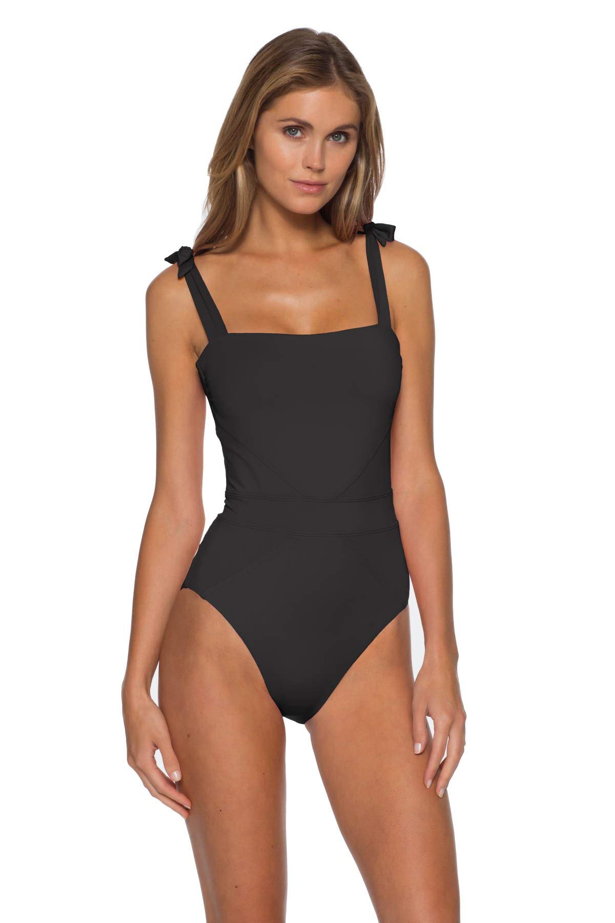 Becca by Rebecca Black Emma Over The Shoulder One Piece Swimsuit for Women - US Small Size | Sexy Bathing Suit for Beach, Pool & Vacation