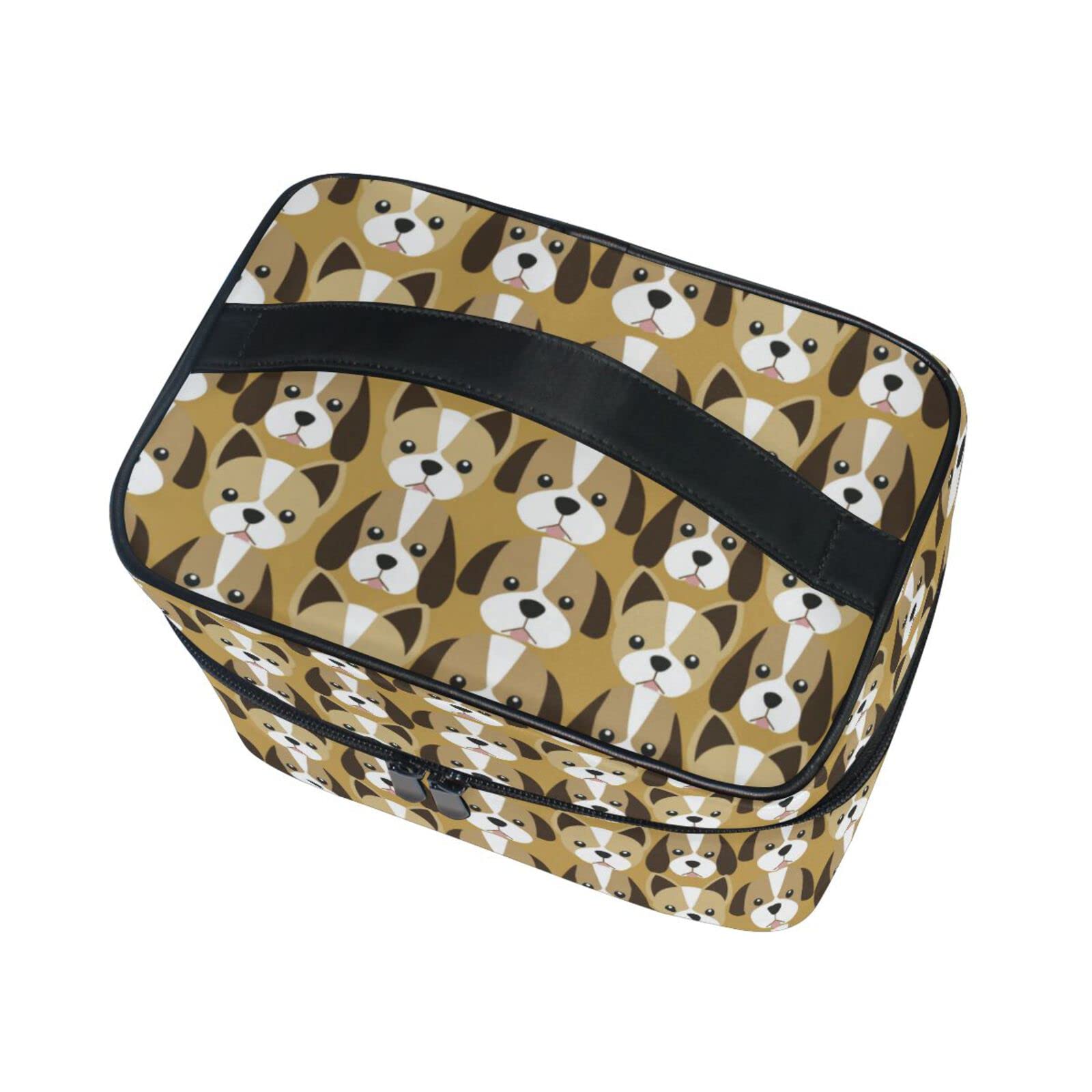 ODAWA Dog Cosmetic Bag - Travel Toiletry Organizer for Women | Perfect Gift for Dog Lovers