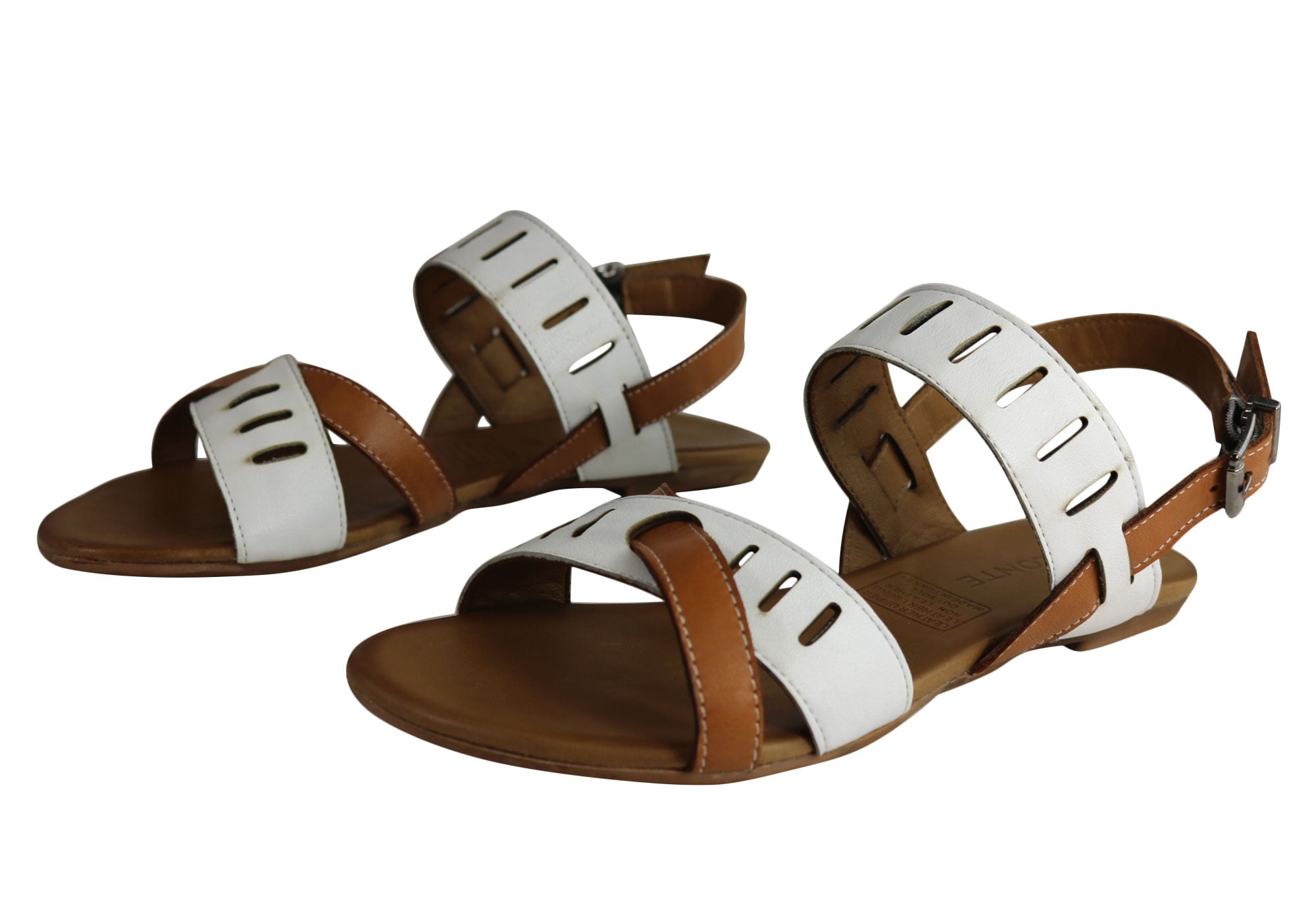 Orizonte Toto Women's European Leather Comfortable Flat Fashion Sandals - Stylish & Comfortable for Walking, Travel & Summer Outfits