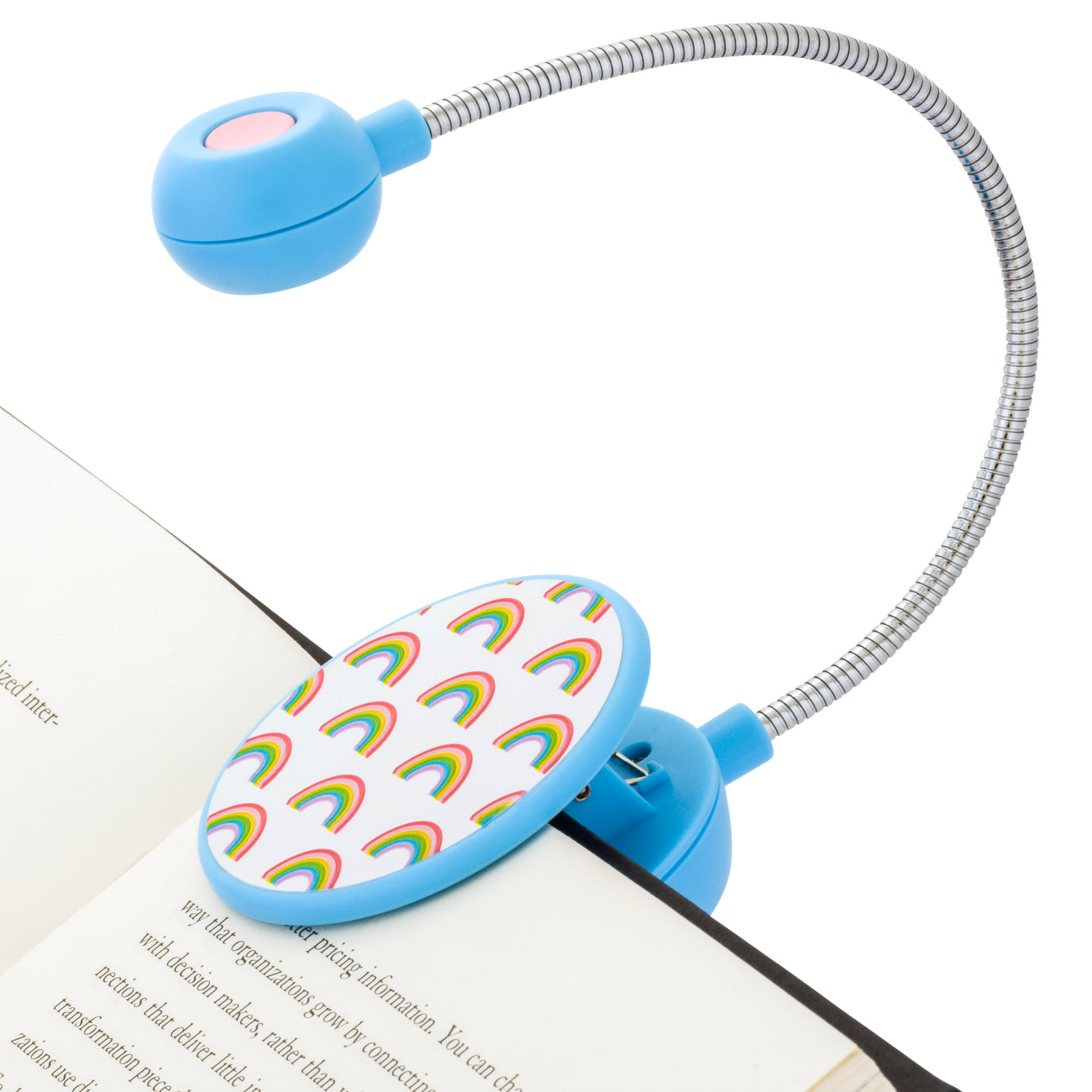 Dabney Lee Rechargeable LED Book Light for Reading in Bed - Adjustable Brightness, Eye Protection, Perfect for Night Reading, Studying, and Travel