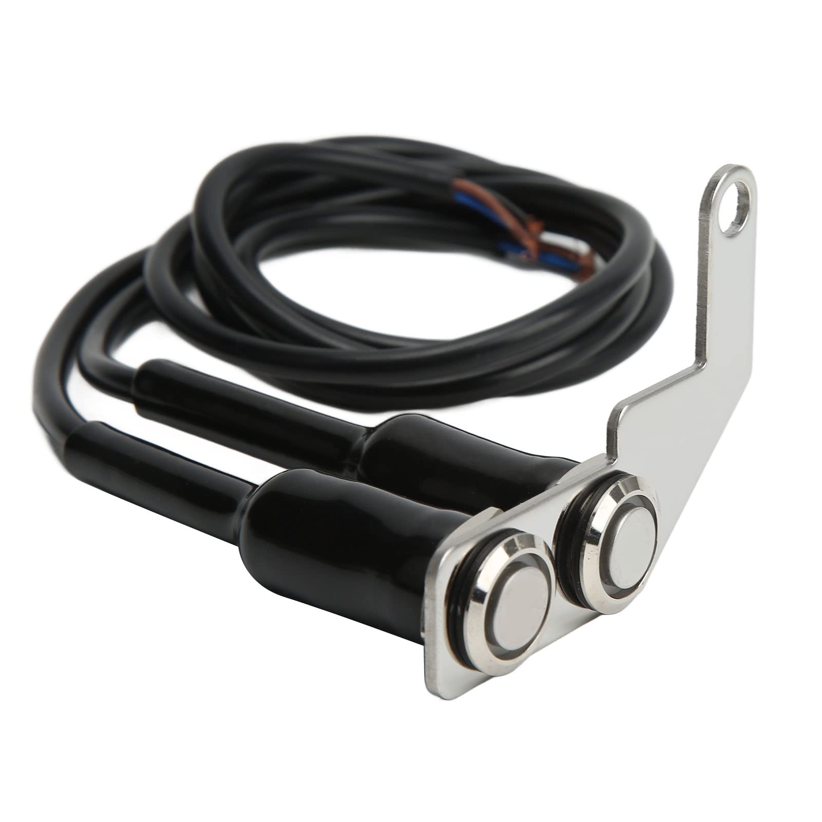 Universal Motorcycle Handlebar Switch - Headlight/Fog Light Control with Blue LED for Electric Bikes (Left Hand)