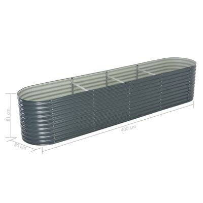 **Galvanized Steel Raised Garden Bed Kit 157.4