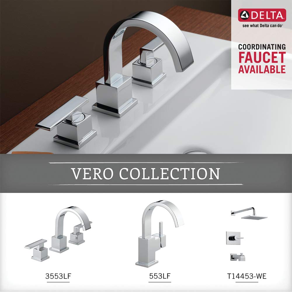 Delta Faucet 77725 Vero 24-Inch Double Towel Bar in Polished Chrome - Perfect for Bathroom & Kitchen Towel Organization