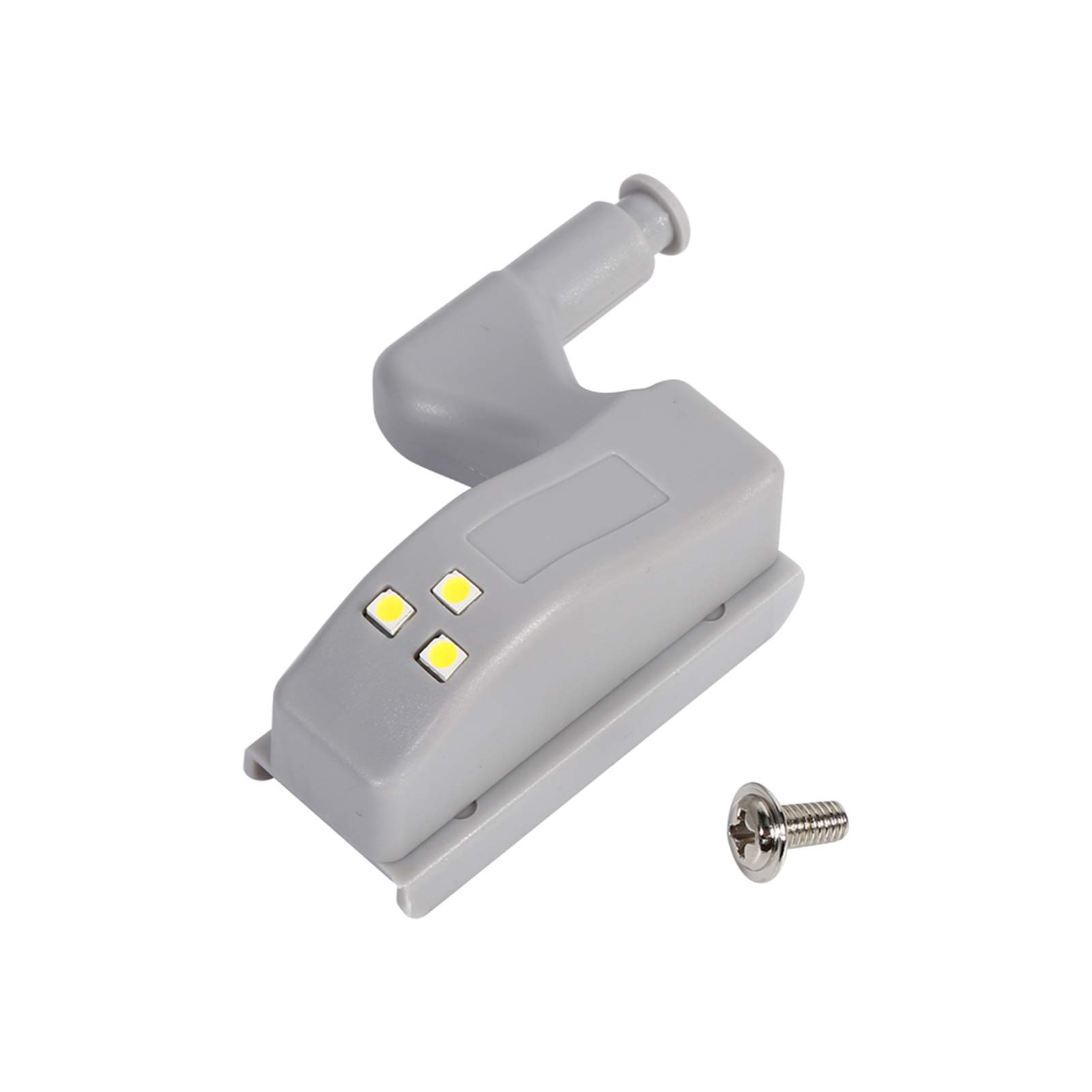 10Pcs Universal Cabinet Hinge LED Lights - Warm White Under Cabinet Lighting for Kitchen, Wardrobe, Closet & Cupboard | Energy Saving Home Decor Lighting Solution for Dark Spaces