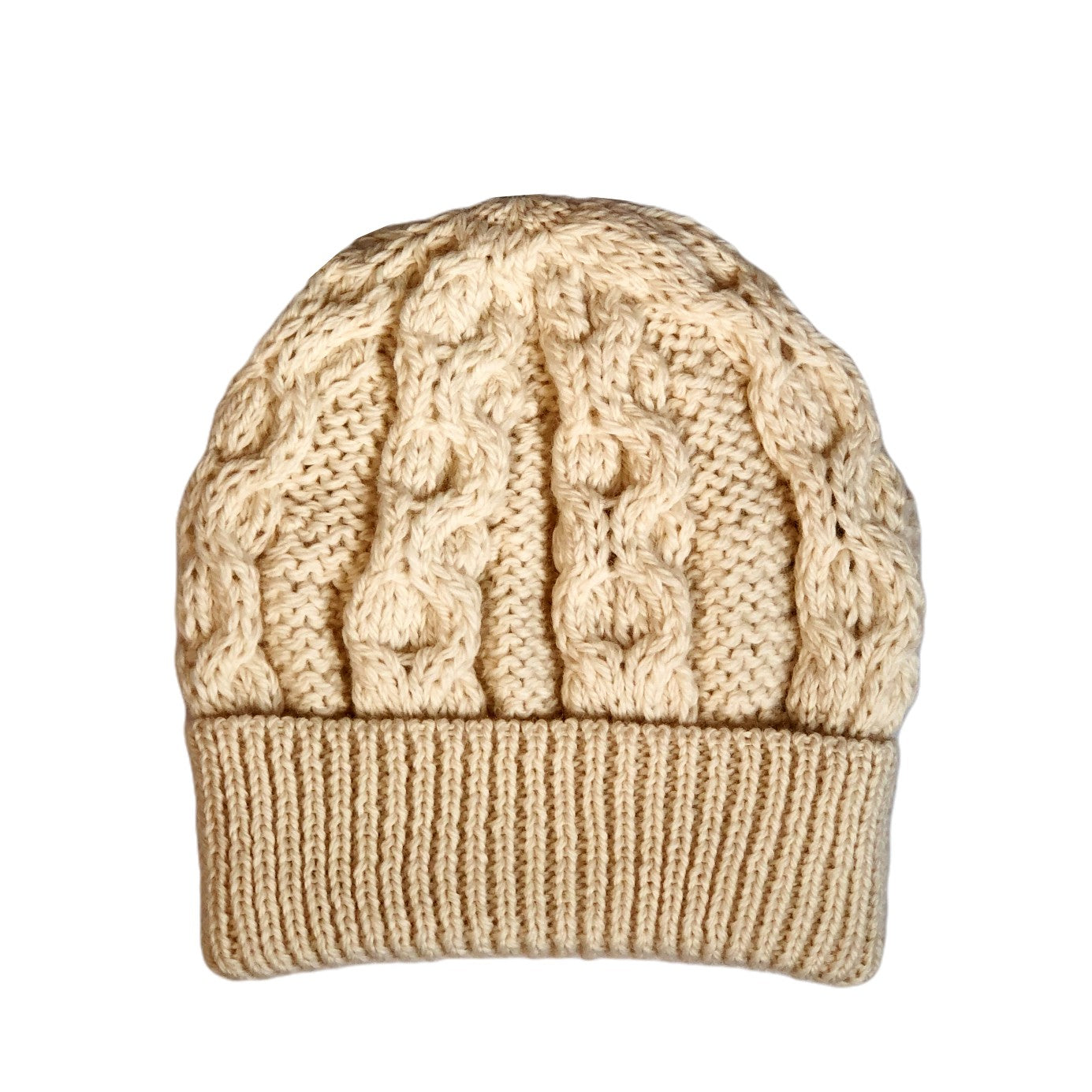 Aran Honeycomb Knit Beanie for Men & Women - Soft Winter Hat in 4 Colors - Warm Wool Blend Beanie for Outdoor Activities, Skiing, and Cold Weather