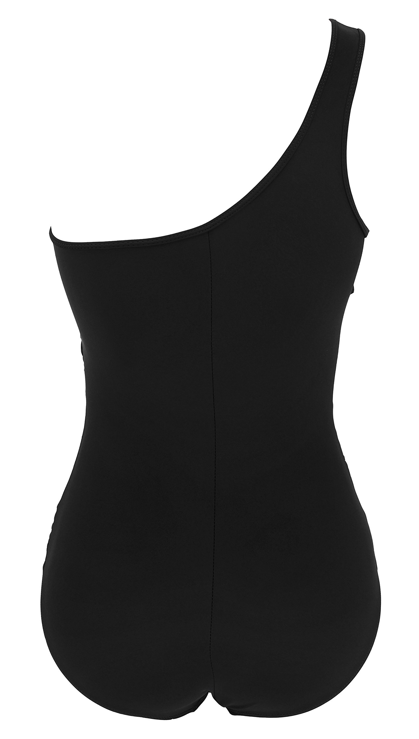 Runtlly Women's One Shoulder One Piece Swimsuits - Plus Size See Through Mesh Bathing Suit for Women | Beach, Pool & Vacation Swimwear